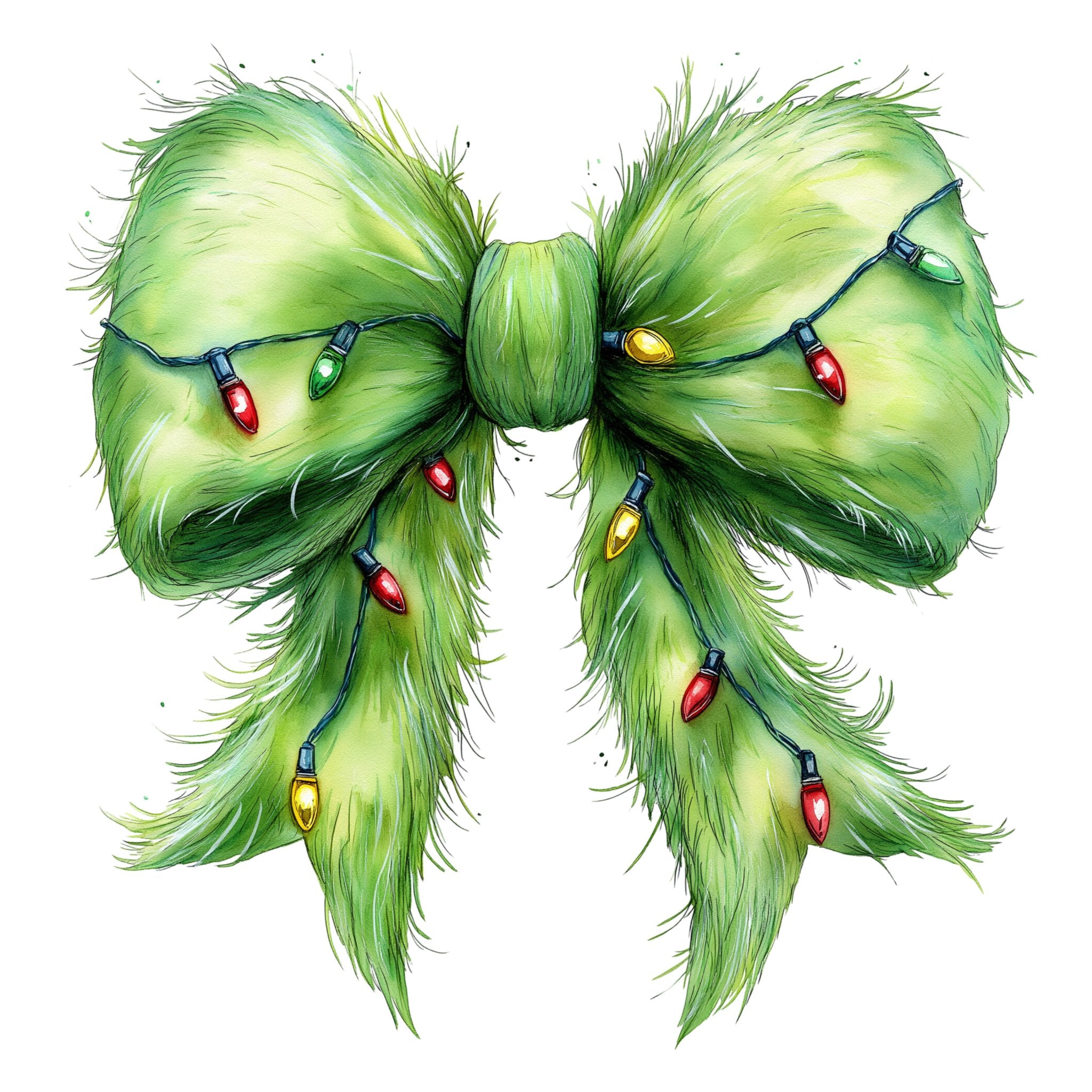 CH26 - Fur Bow DTF Transfer - My Vinyl Craft