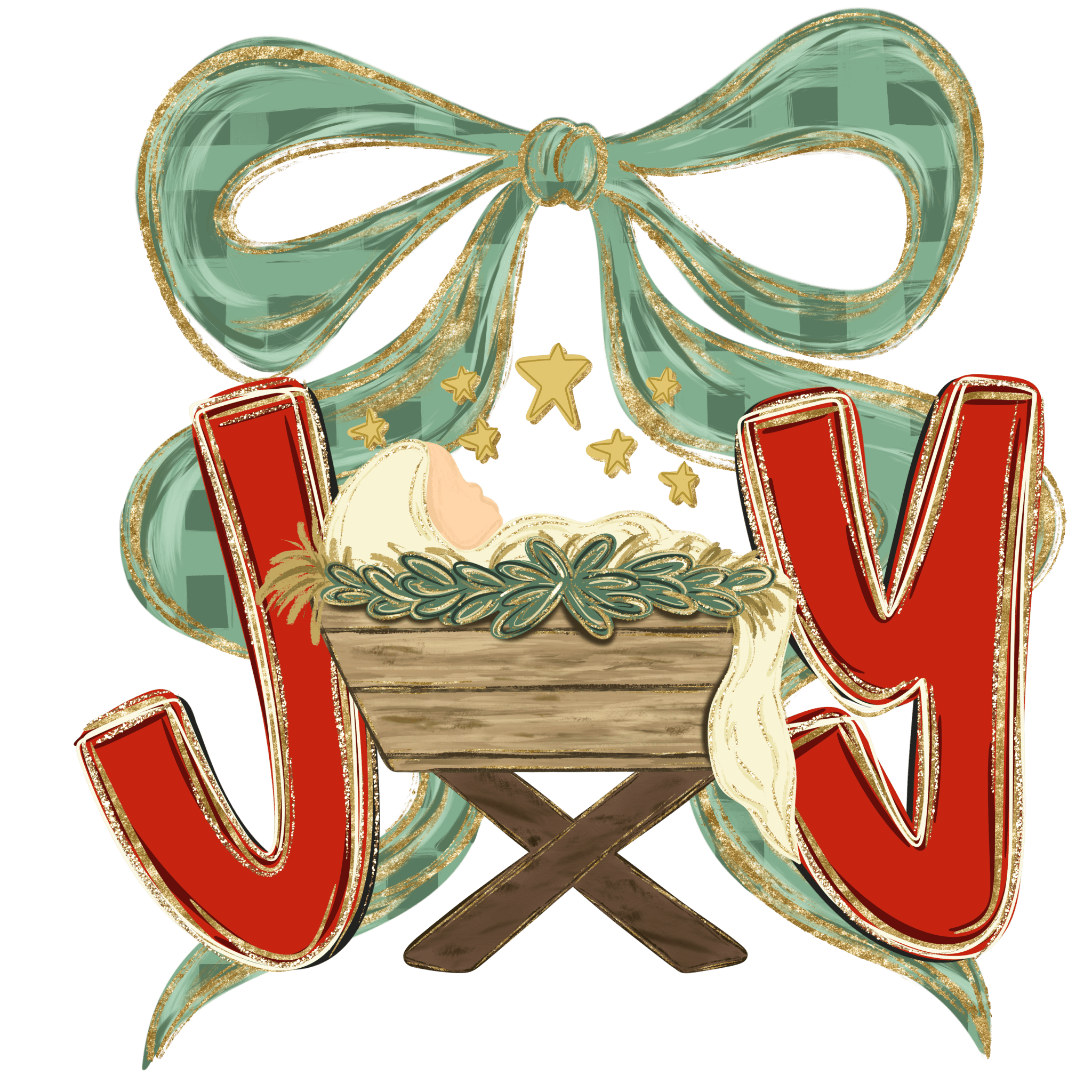 CH28 - Joy Manger DTF Transfer - My Vinyl Craft