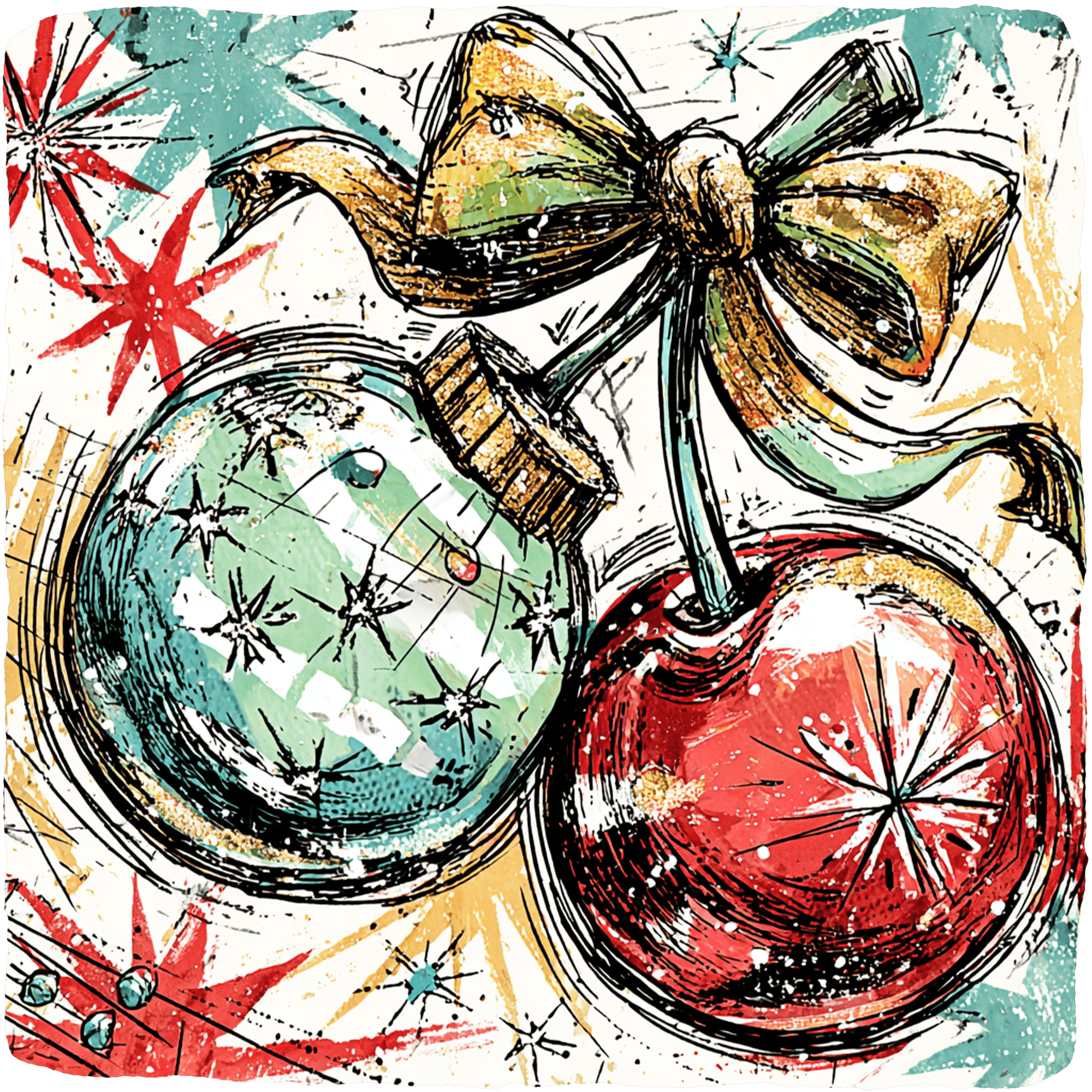 CH38 - Doodle Ornaments DTF Transfer - My Vinyl Craft