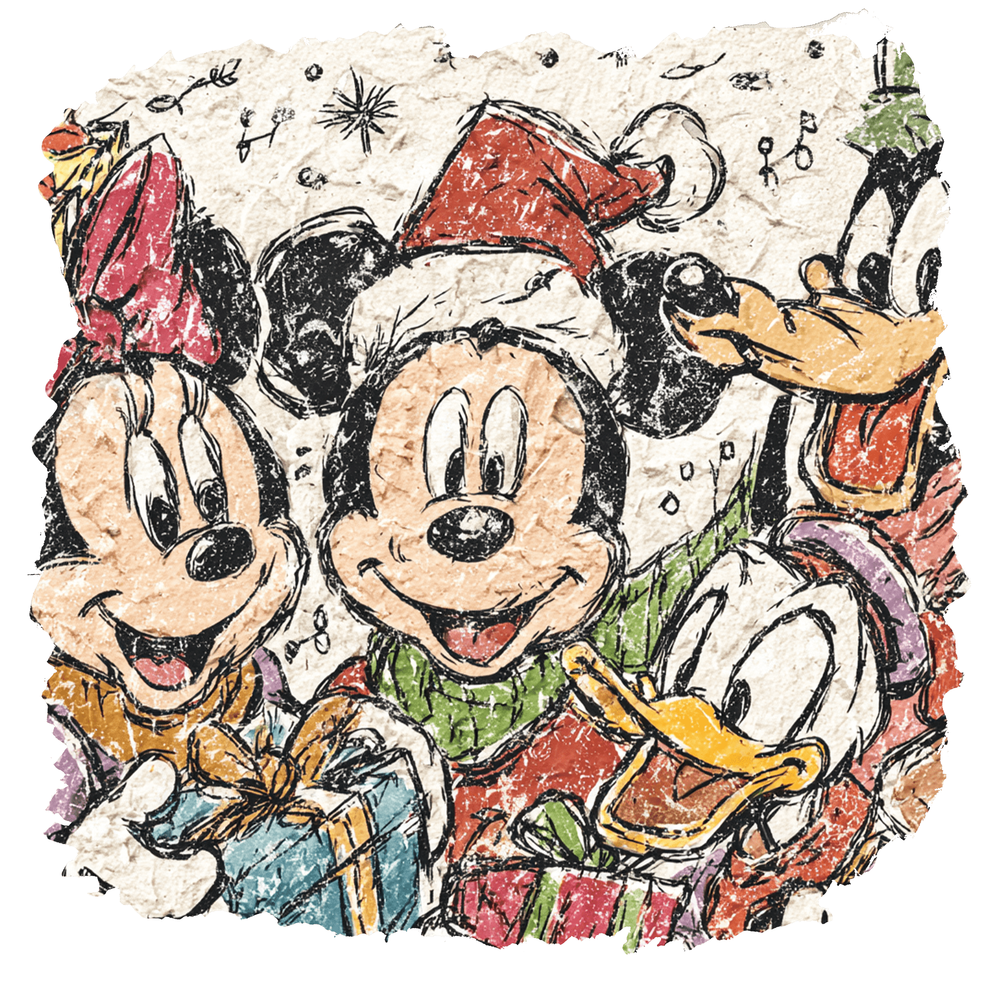 CH39 - Magic Doodle Friends DTF Transfer - My Vinyl Craft