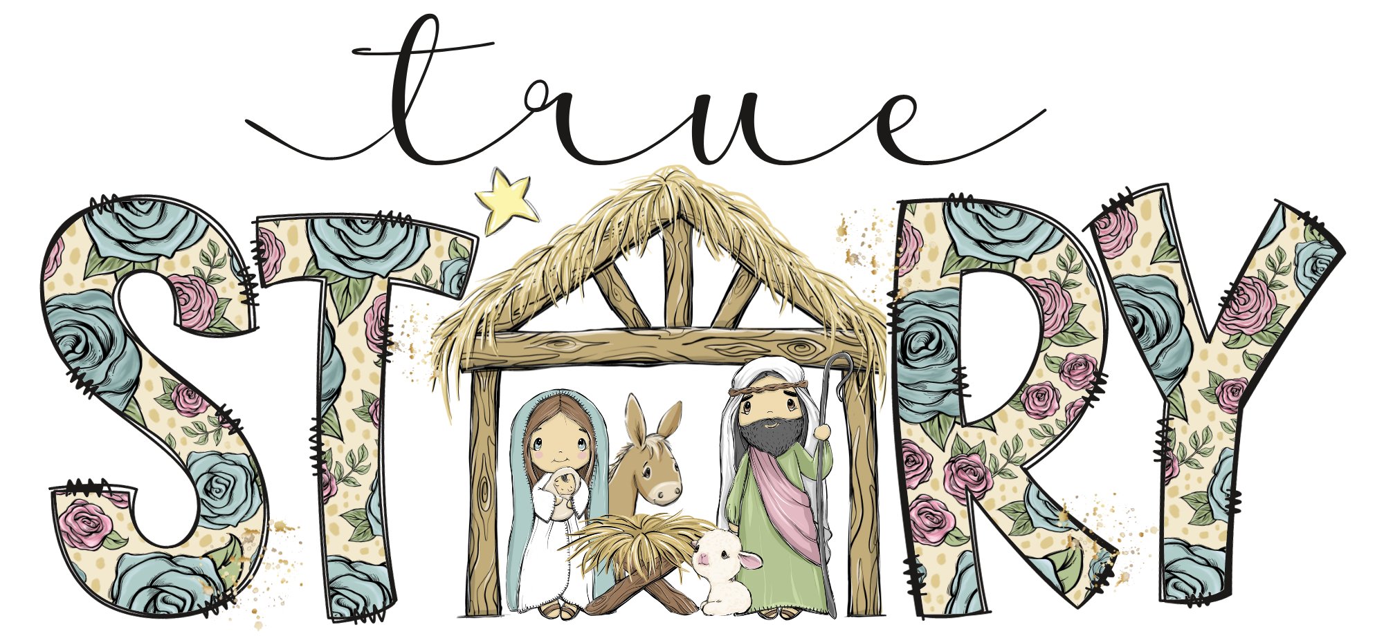 CH6 - True Story Rose DTF Transfer - My Vinyl Craft