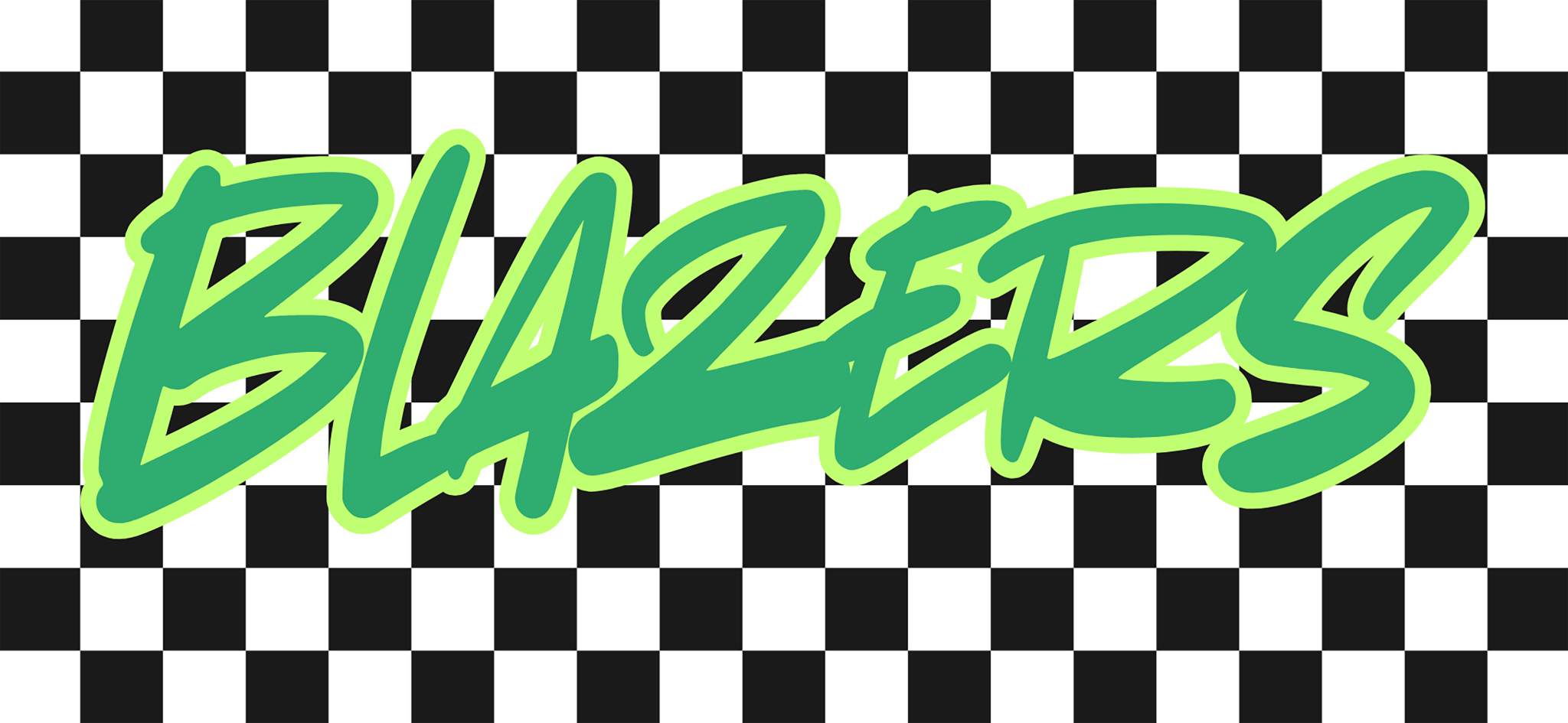 Checkered Mascot DTF Transfers - My Vinyl Craft