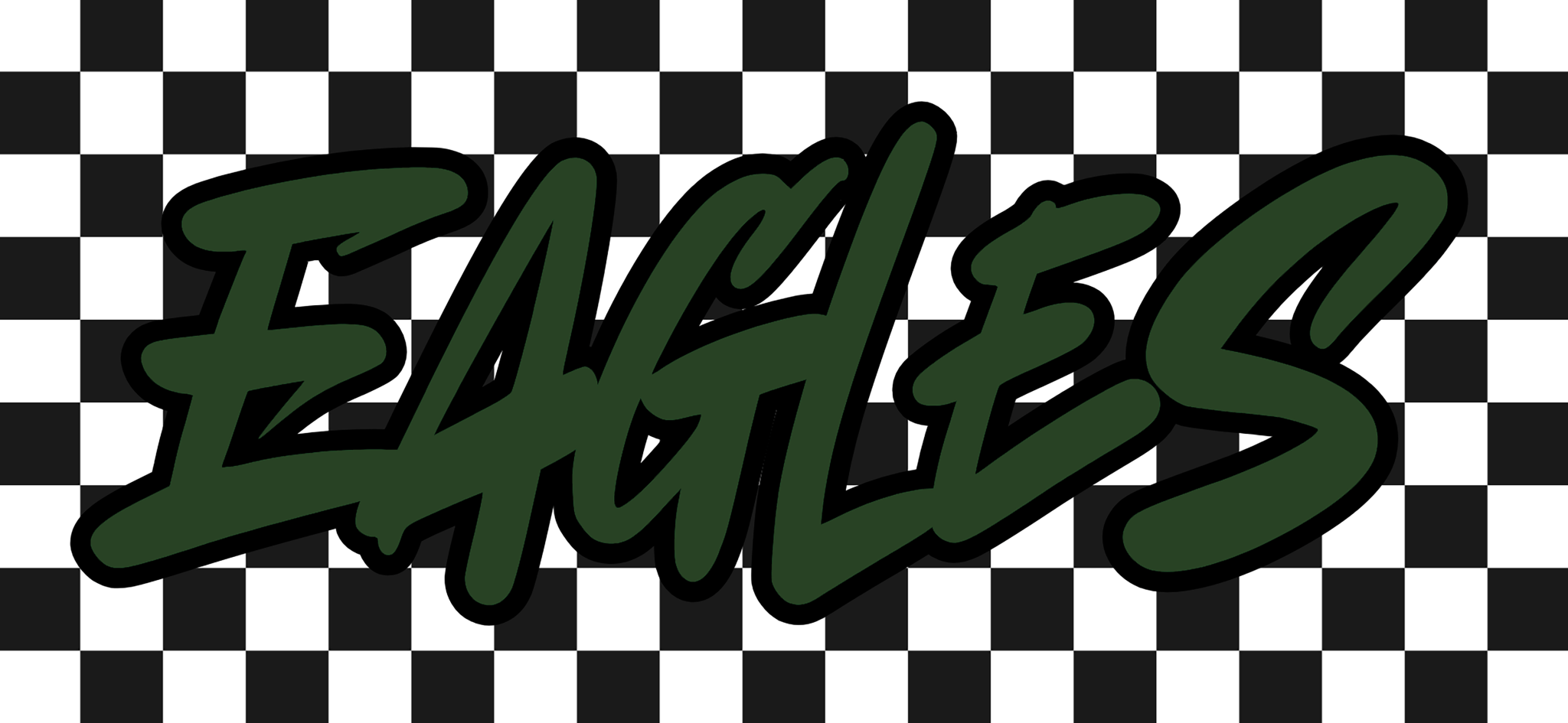 Checkered Mascot DTF Transfers - My Vinyl Craft