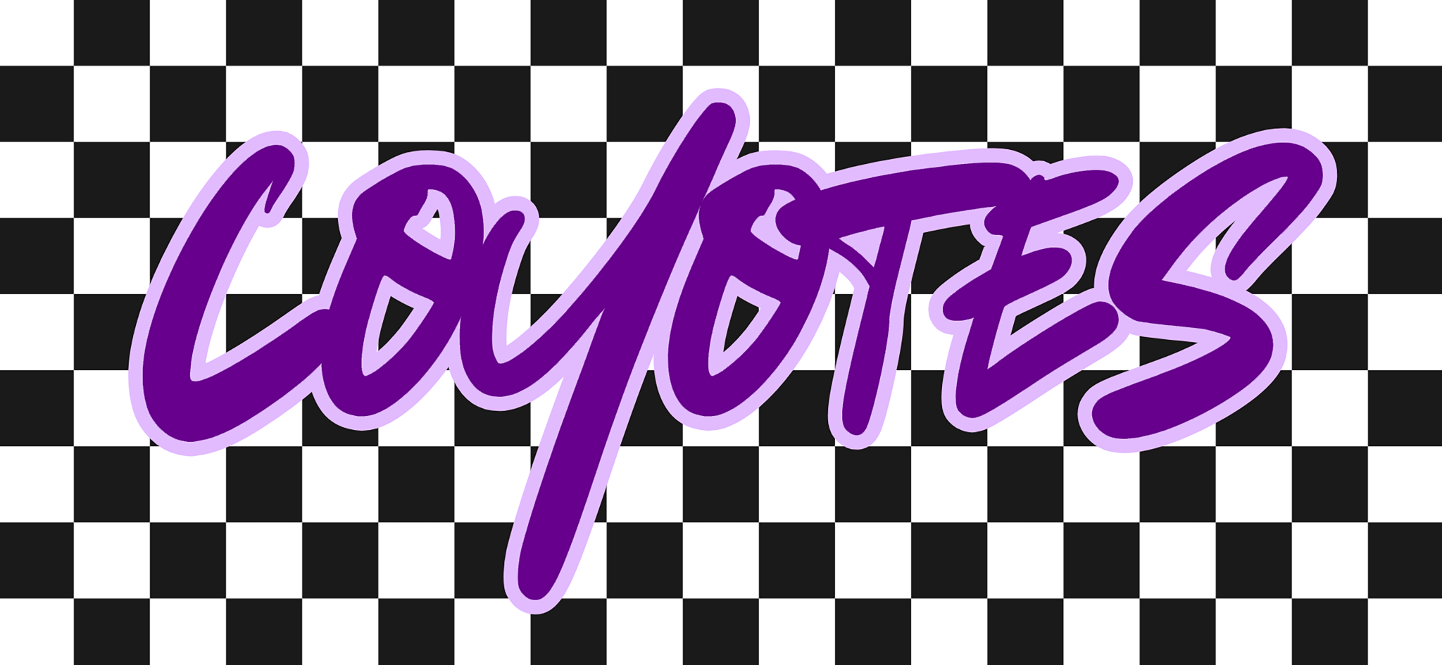 Checkered Mascot DTF Transfers - My Vinyl Craft