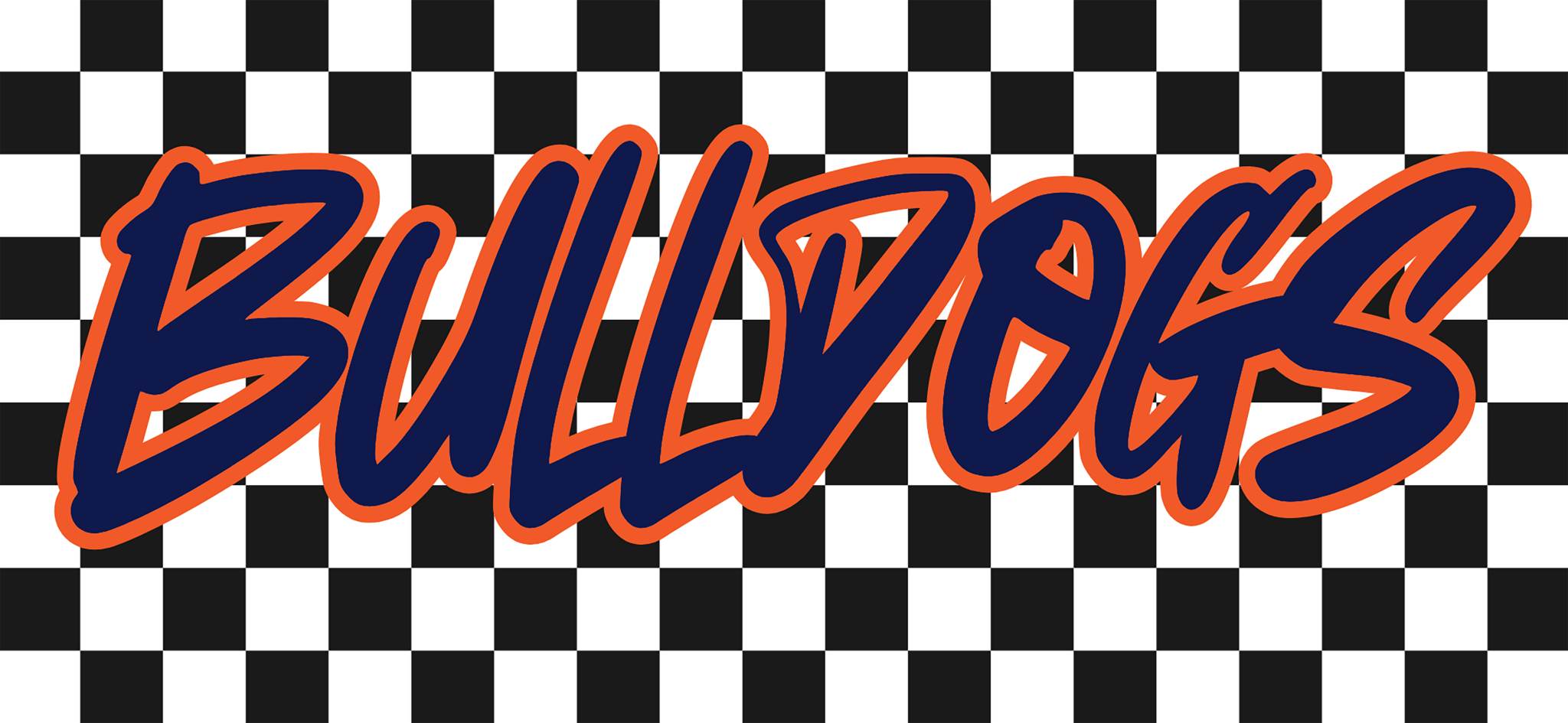 Checkered Mascot DTF Transfers - My Vinyl Craft