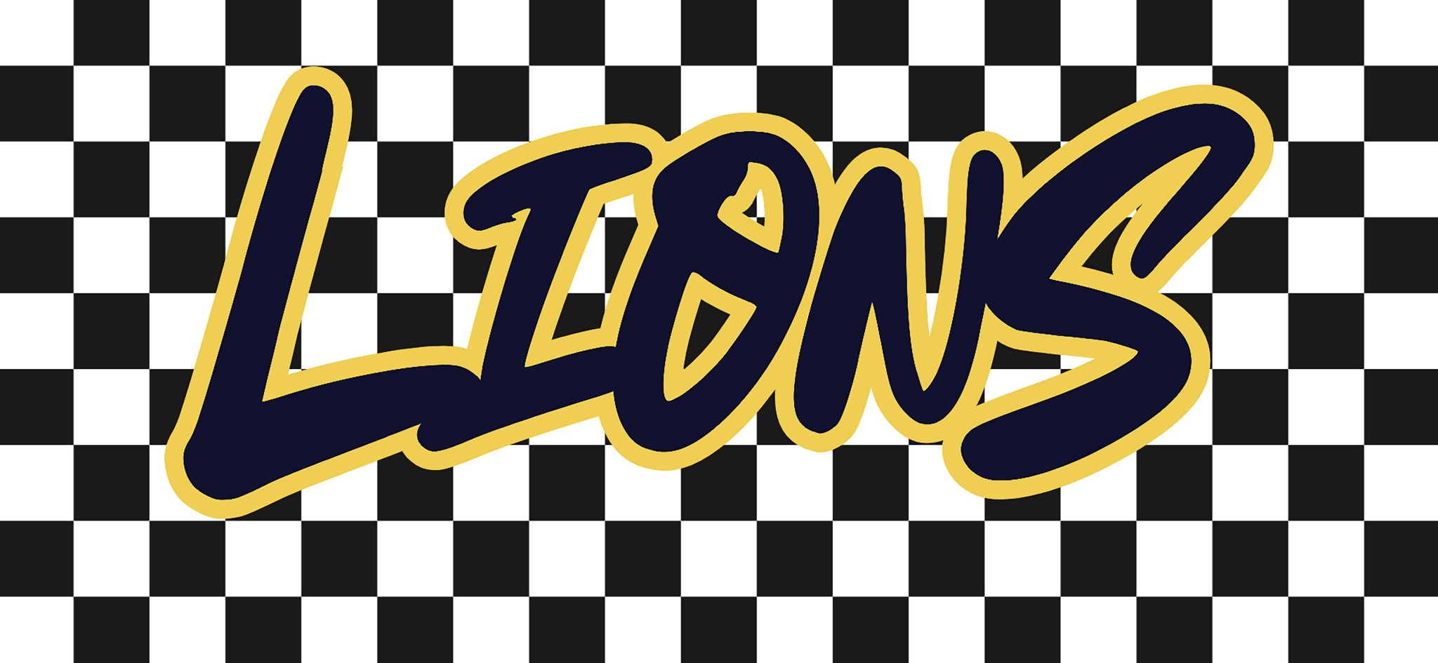 Checkered Mascot DTF Transfers - My Vinyl Craft