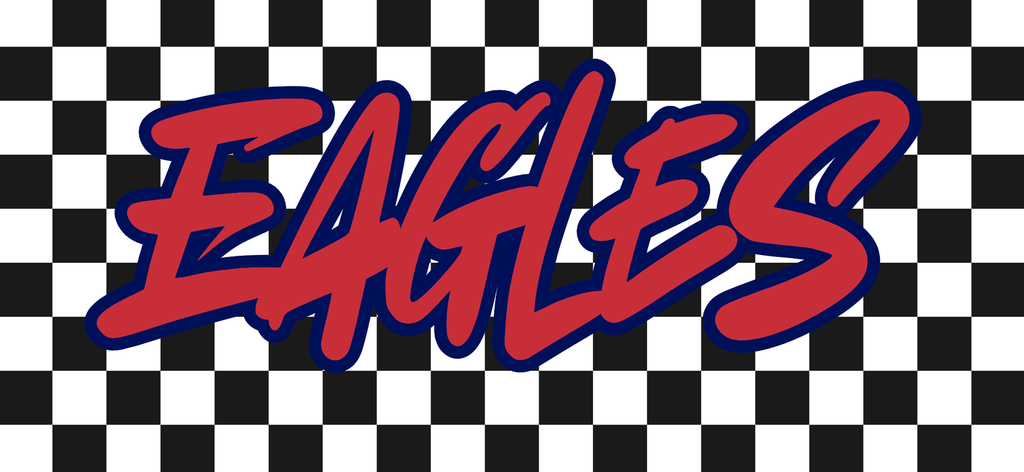 Checkered Mascot DTF Transfers - My Vinyl Craft