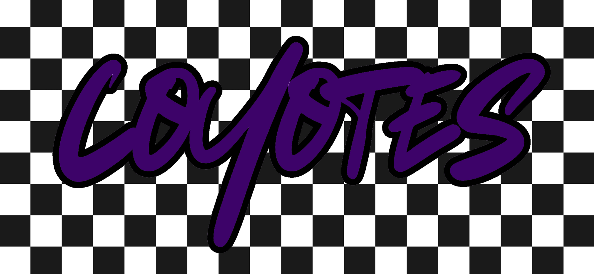 Checkered Mascot DTF Transfers - My Vinyl Craft