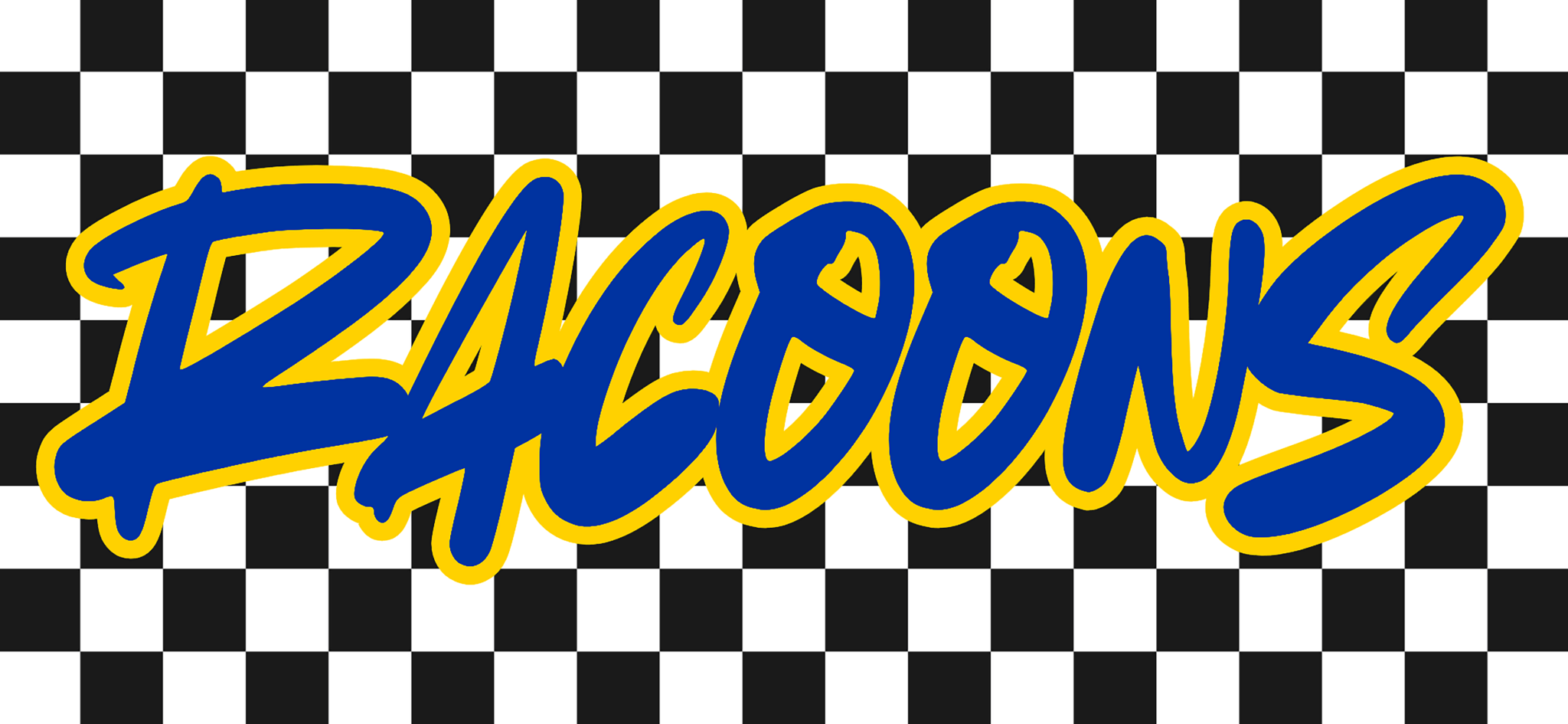 Checkered Mascot DTF Transfers - My Vinyl Craft