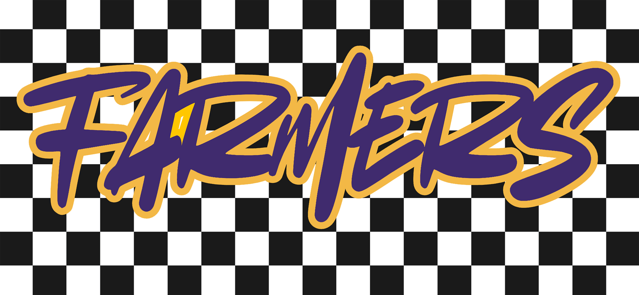 Checkered Mascot DTF Transfers - My Vinyl Craft