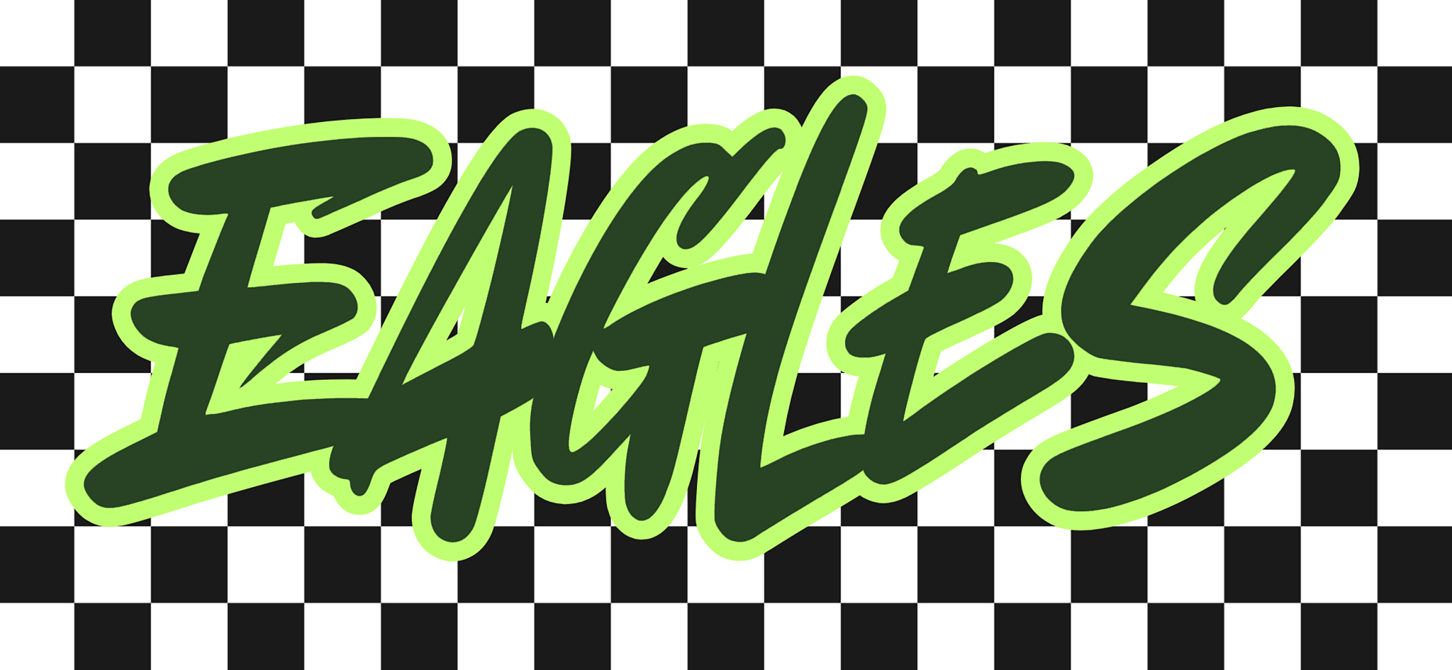 Checkered Mascot DTF Transfers - My Vinyl Craft