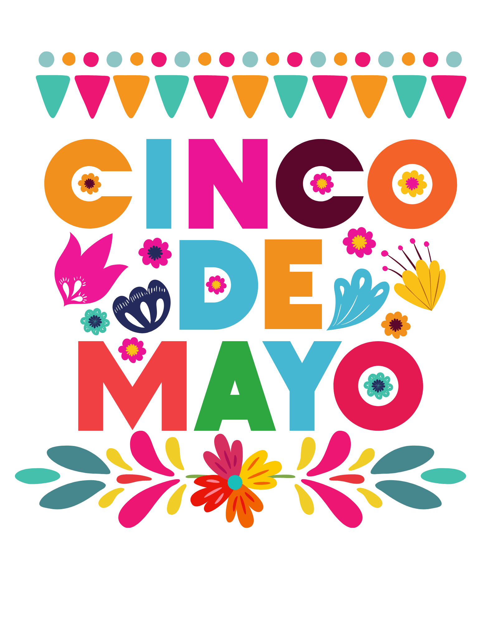 Cinco de Mayo Floral DTF - My Vinyl Craft