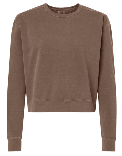 Comfort Color Mid-Length Crewneck Sweatshirt (Crop) - 1566L **PRE-ORDER** - My Vinyl Craft
