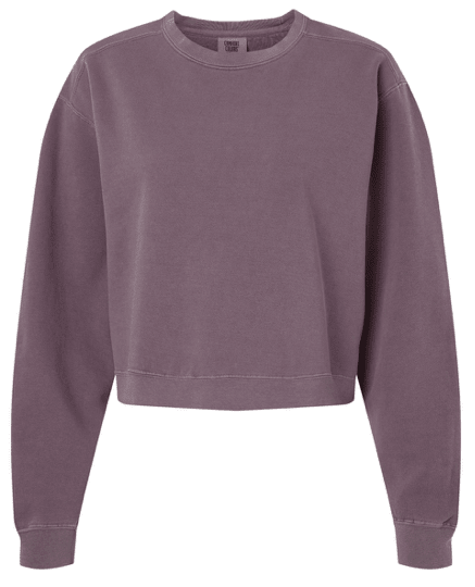 Comfort Color Mid-Length Crewneck Sweatshirt (Crop) - 1566L **PRE-ORDER** - My Vinyl Craft