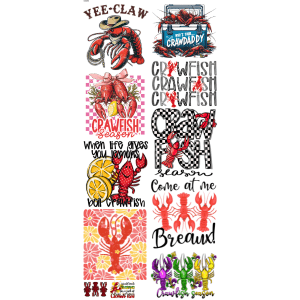 Crawfish Season Pre - Made Gangsheet - My Vinyl Craft
