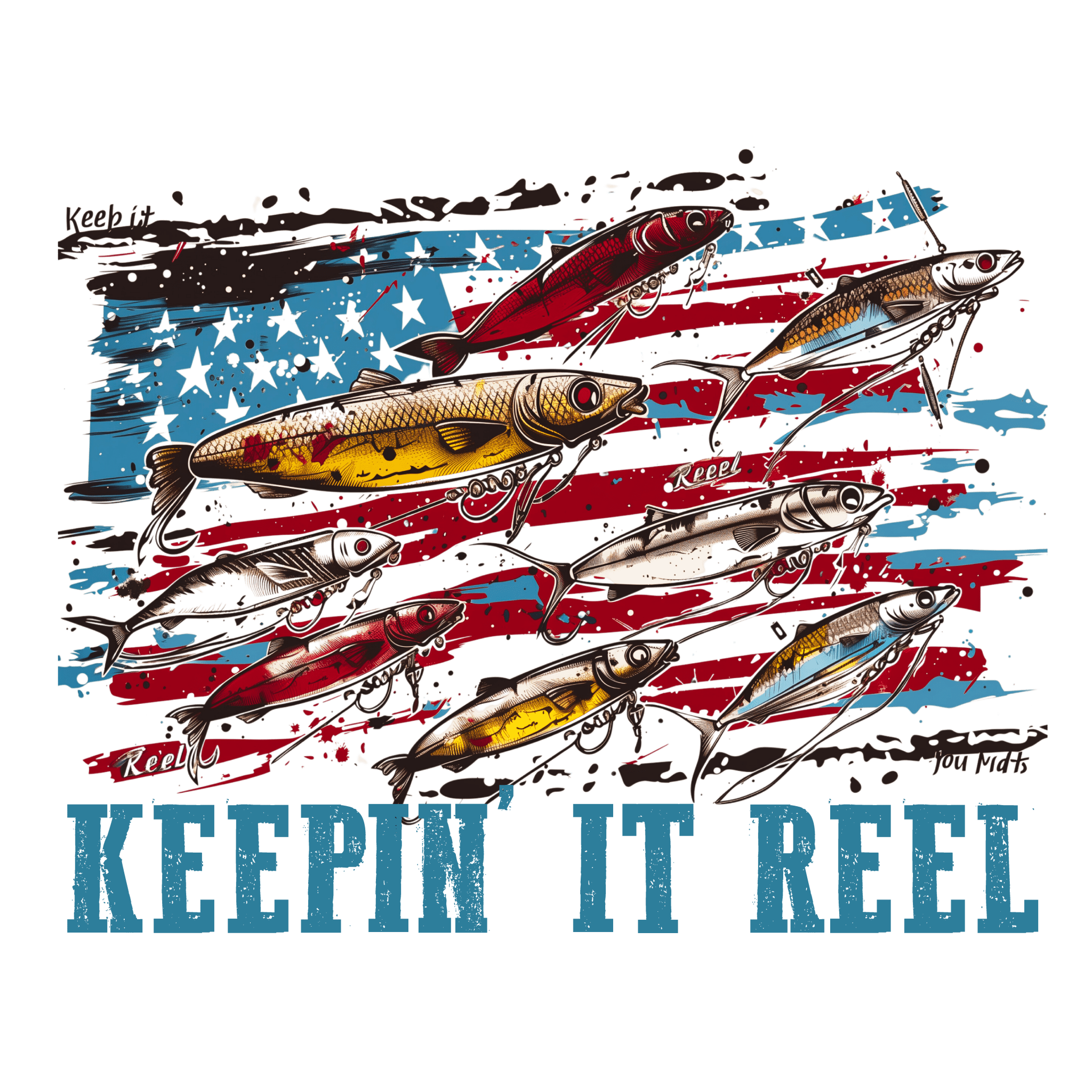 D16 - Keepin' It Reel DTF Transfer - My Vinyl Craft