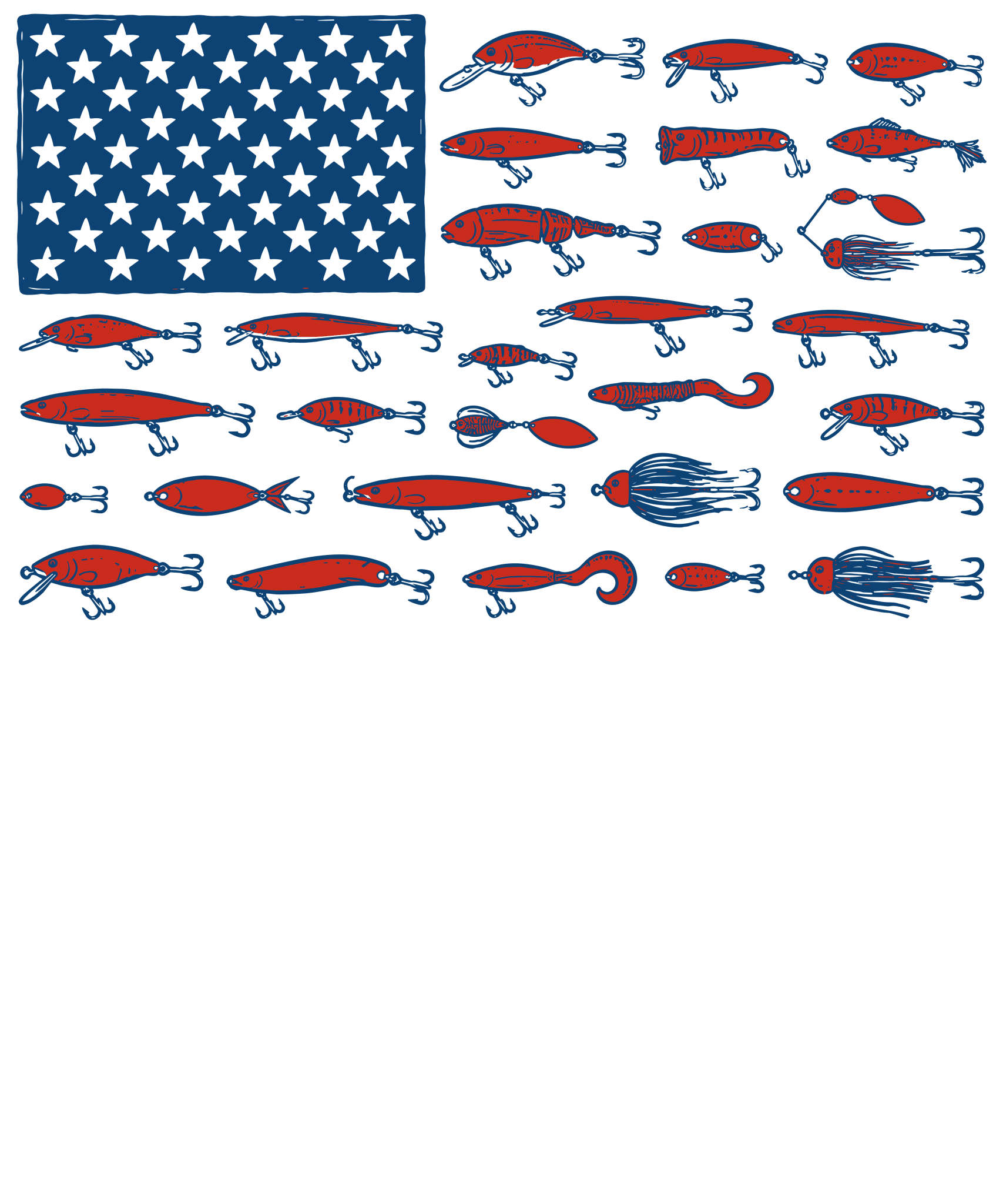 DD3 - Fishing Flag DTF Transfer - My Vinyl Craft