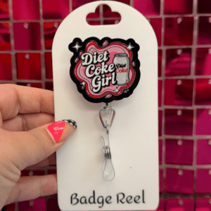Diet Coke Girly Badge Reel - My Vinyl Craft