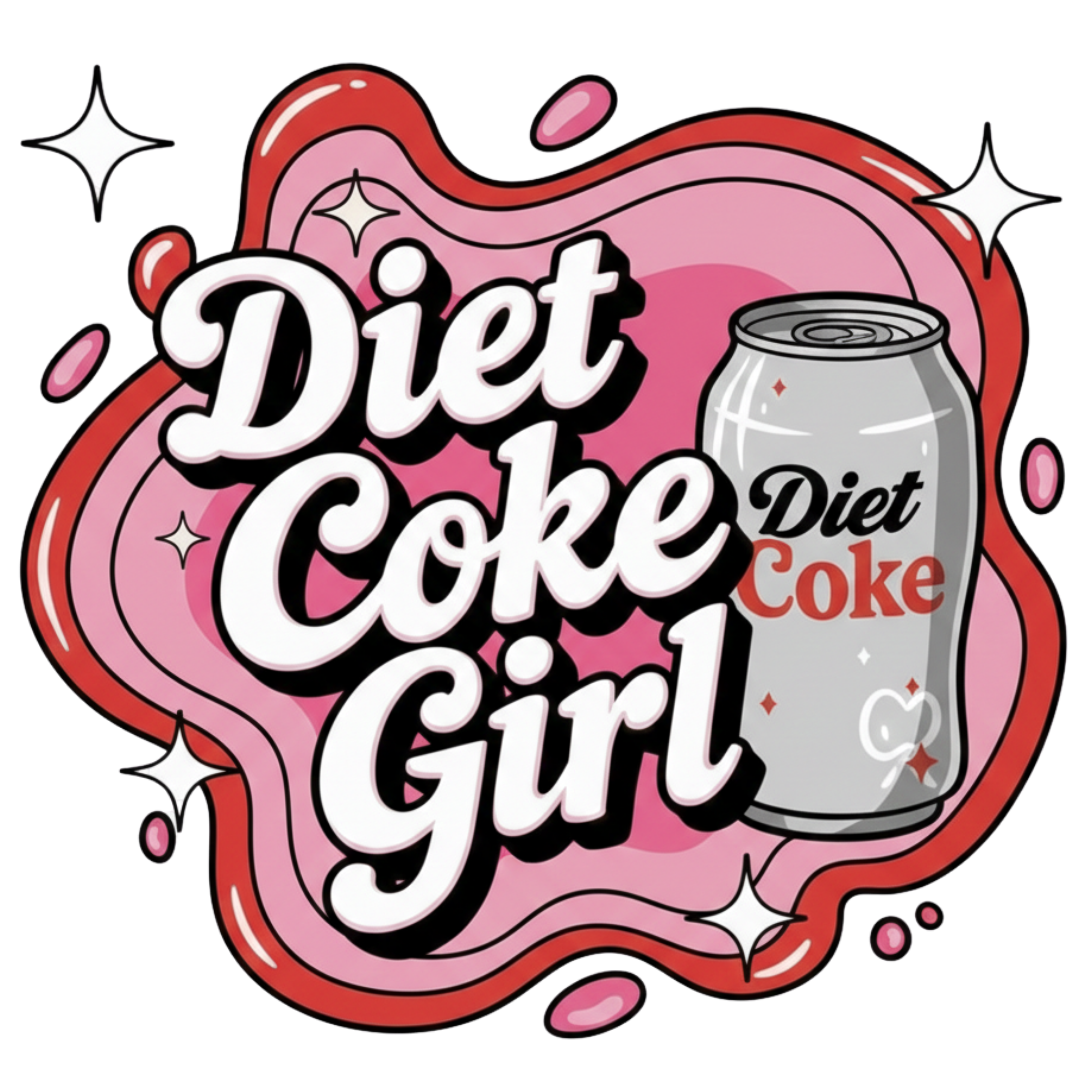 E15 - Diet Soda Girl DTF Transfer
