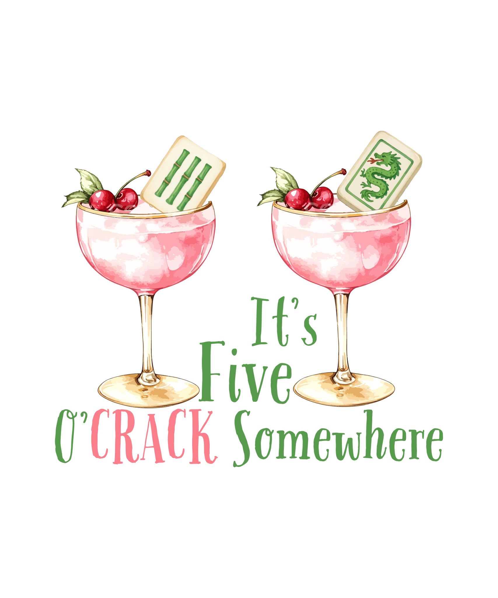 E21 - It's Five O'Crack DTF Transfer - My Vinyl Craft