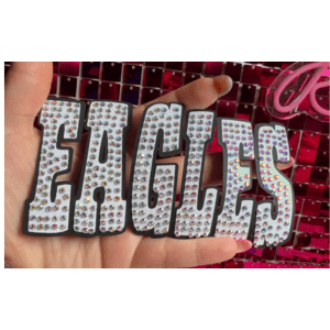 Eagles Oversize Hat Rhinestone Transfer - My Vinyl Craft