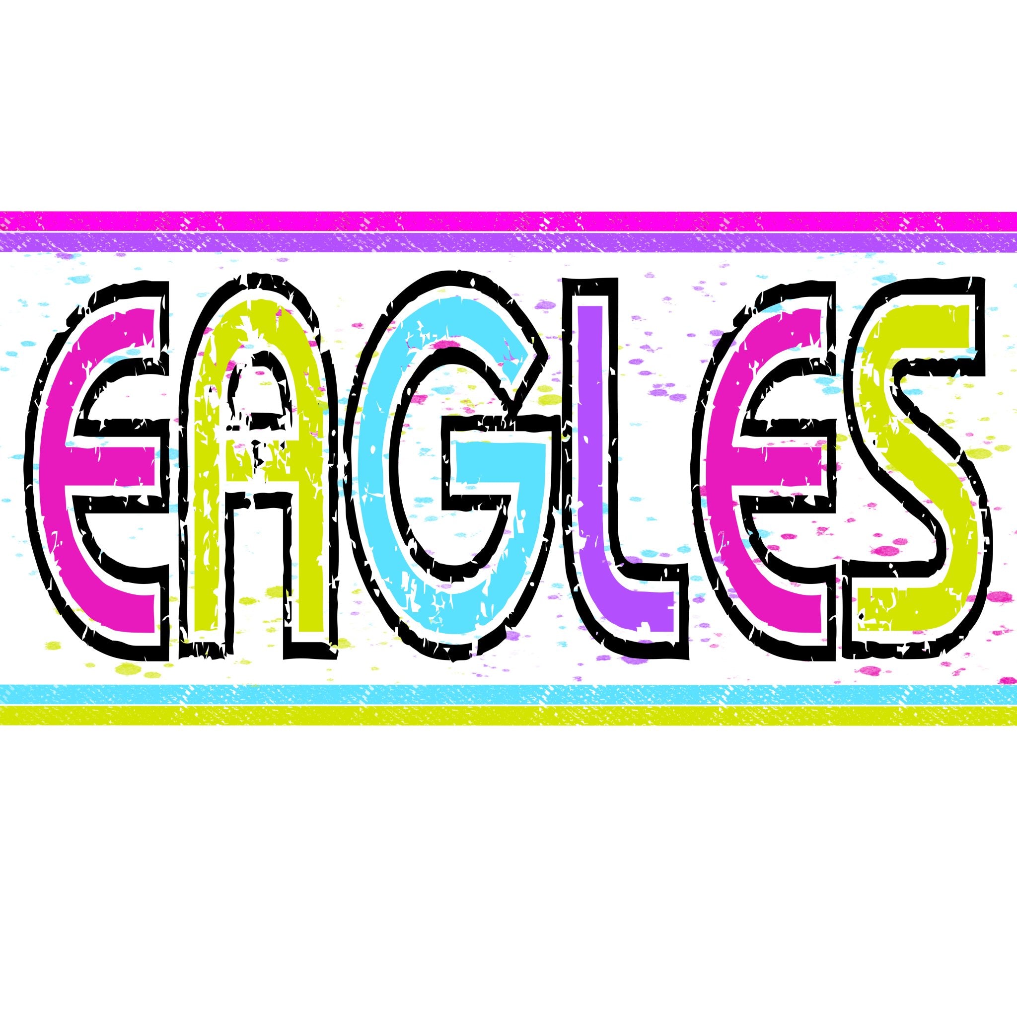 Eagles Splatter DTF Transfer - My Vinyl Craft