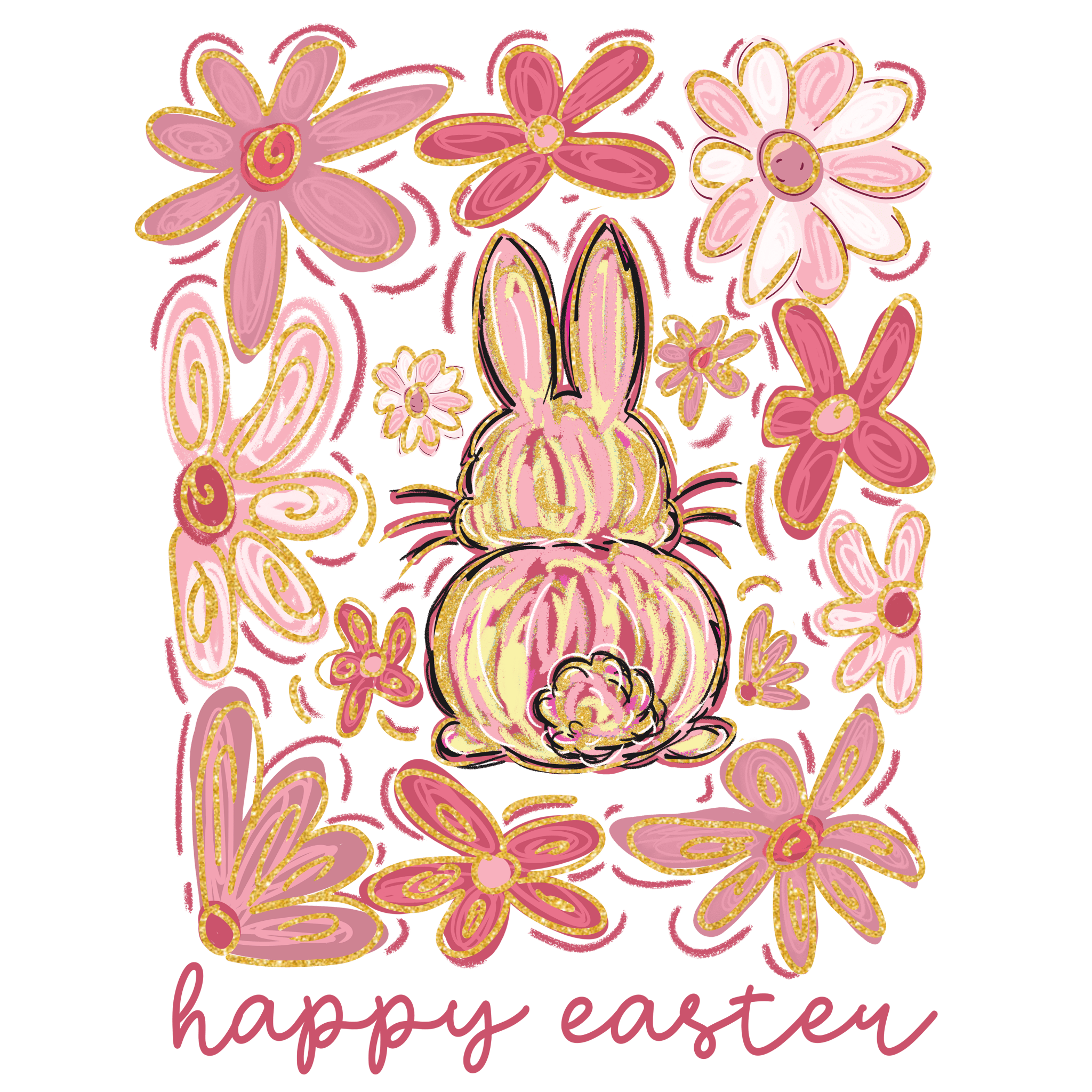 ET7 - Boho Easter DTF Transfer - My Vinyl Craft