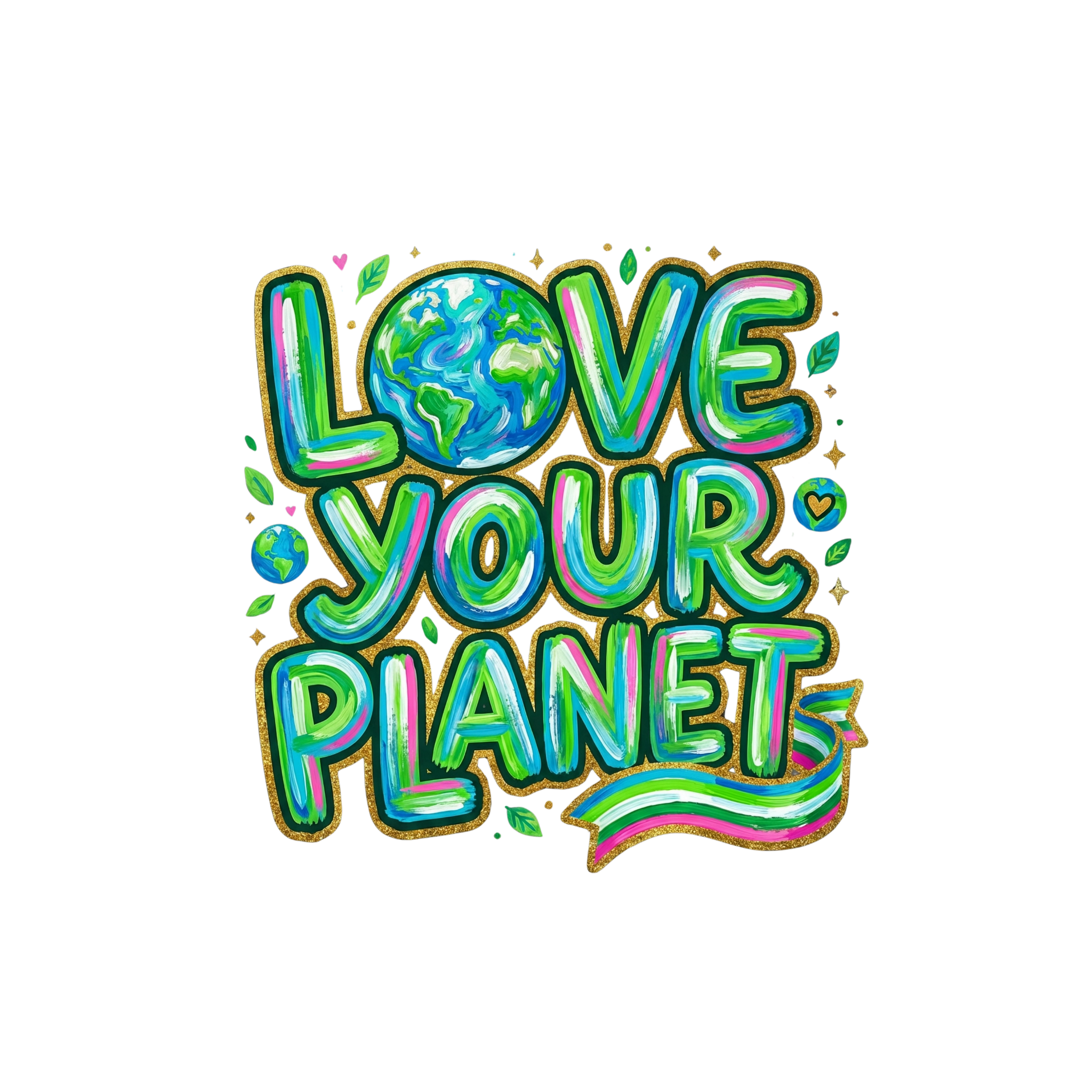 ETD2 - Love Your Planet DTF Transfer - My Vinyl Craft
