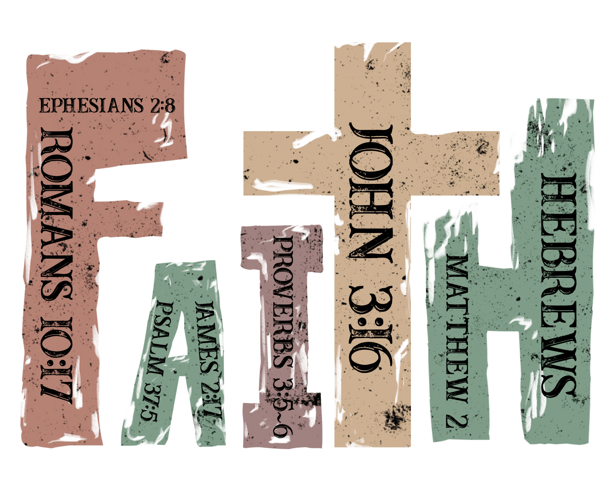 F16 - Retro Faith Set DTF Transfer - My Vinyl Craft