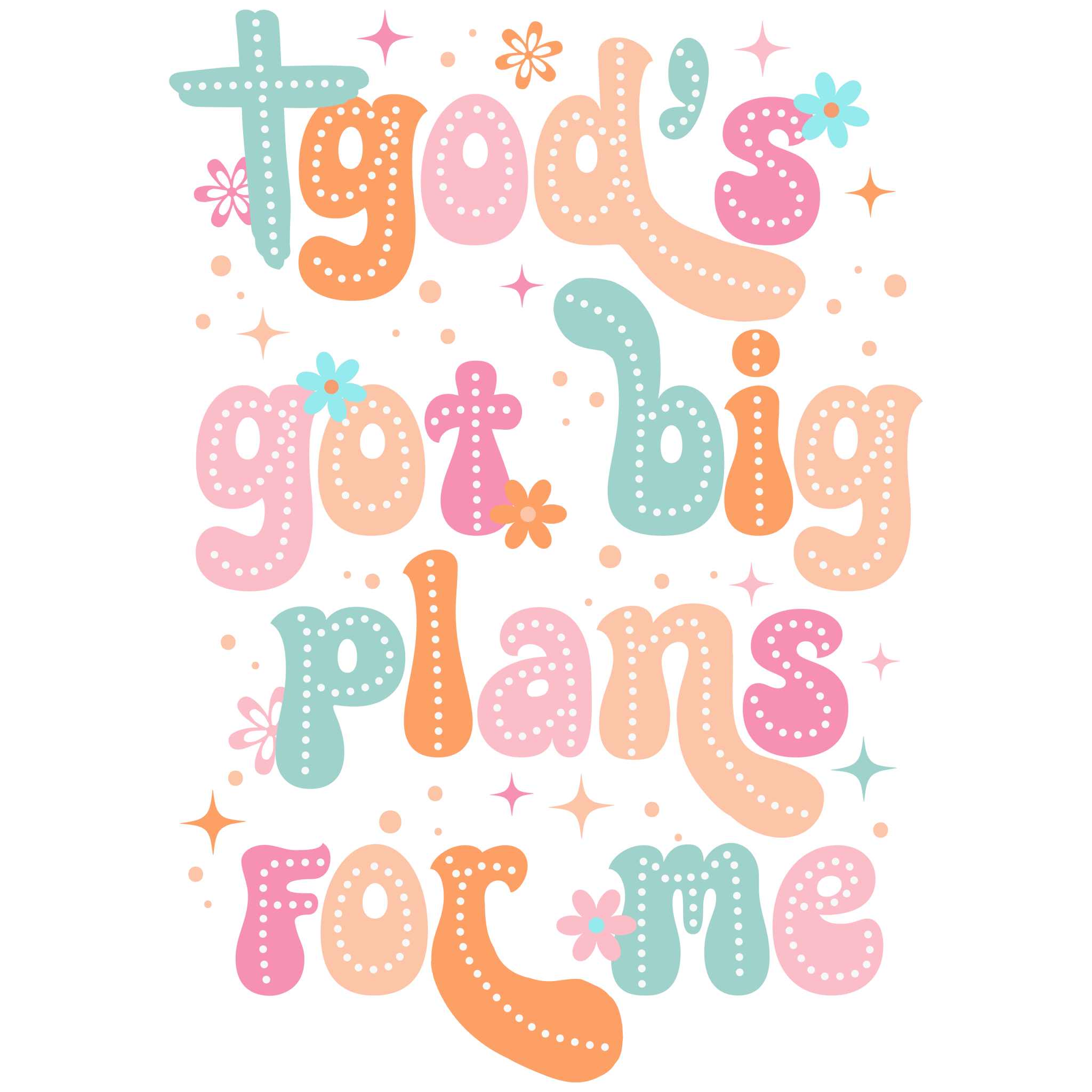 F7 - Gods got Plans Set DTF Transfer - My Vinyl Craft