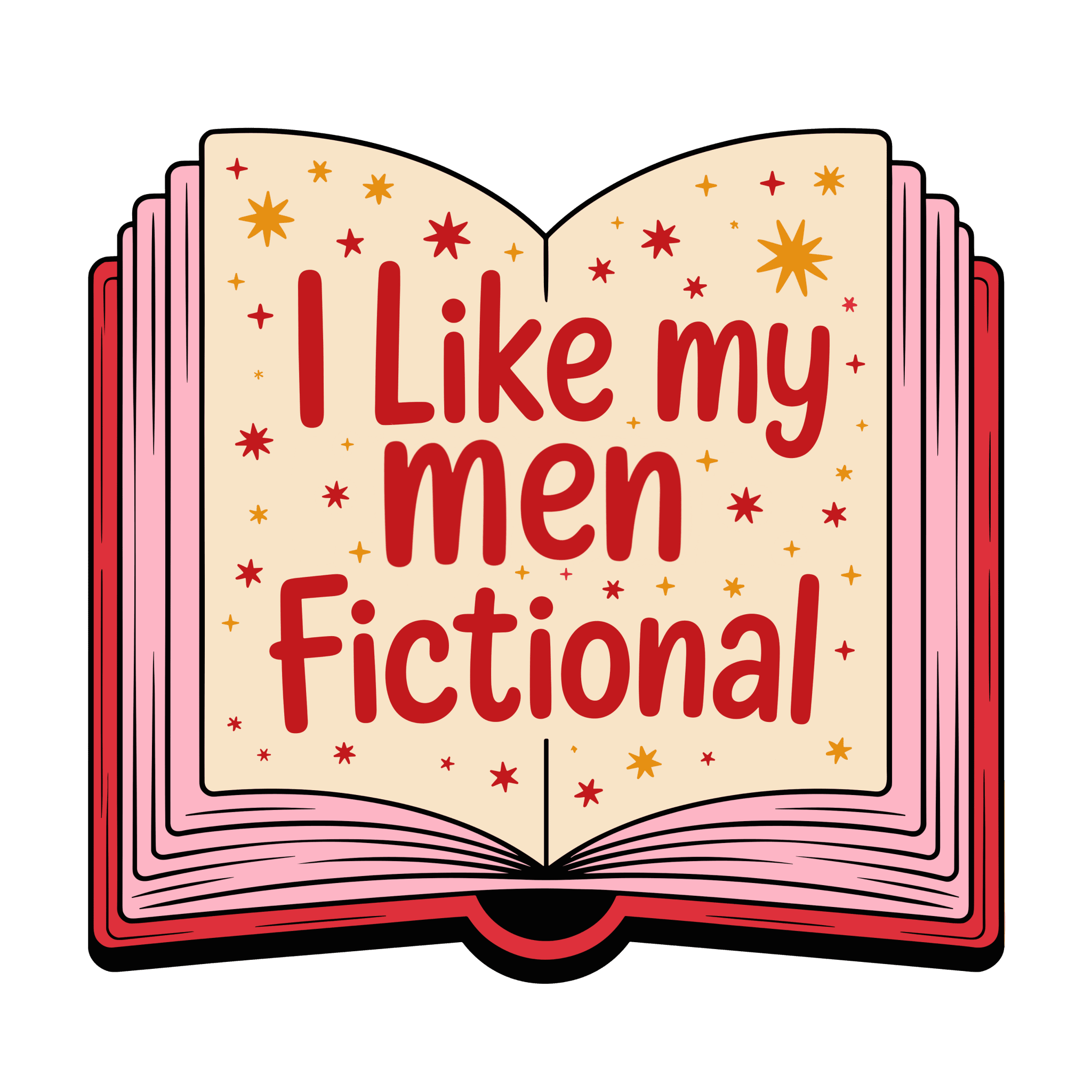Fictional Men Small UV DTF - My Vinyl Craft