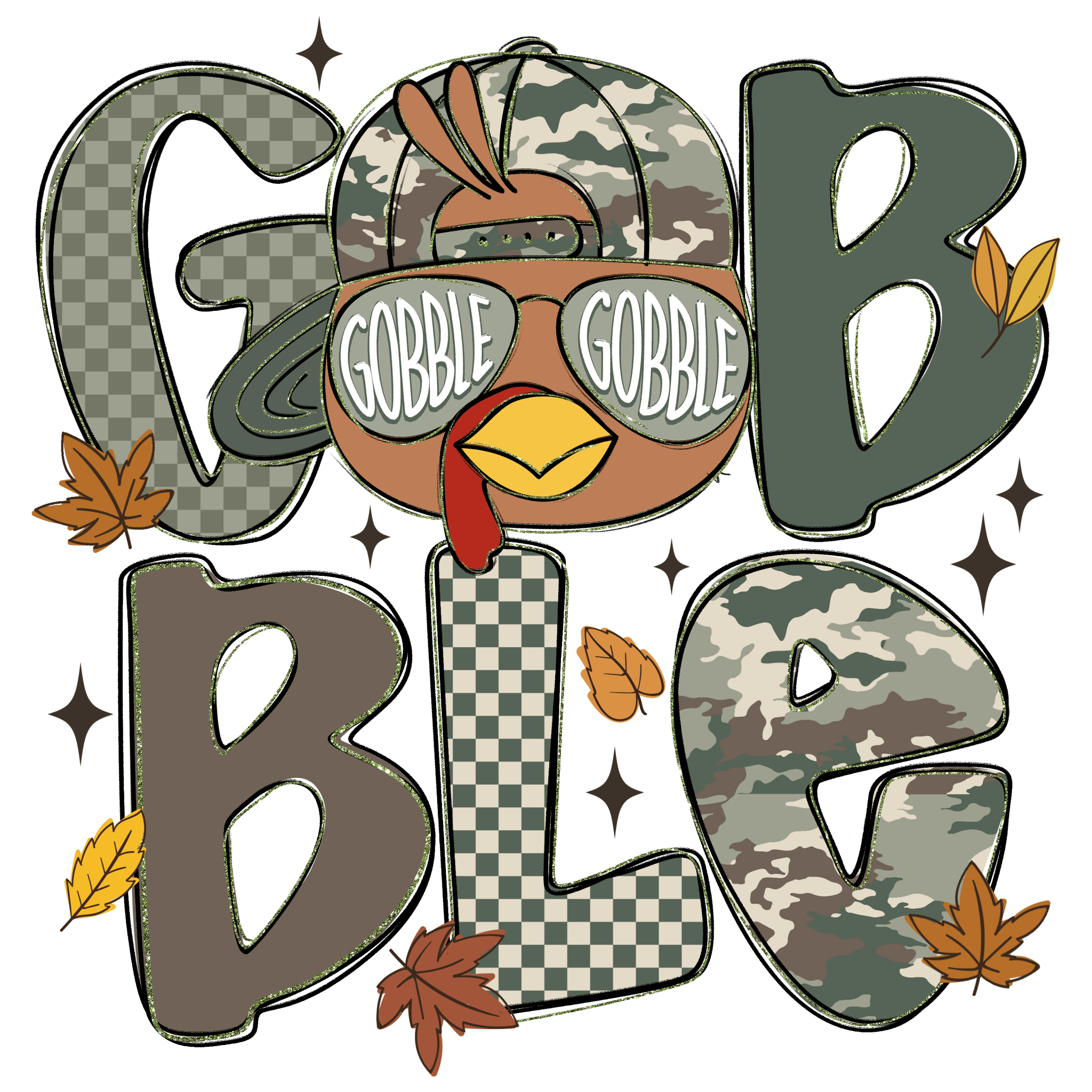 FL25 - Gobble Boy DTF Transfer - My Vinyl Craft