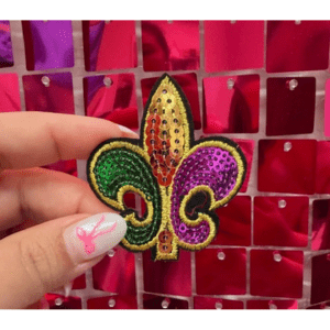 Flor de lis Iron On Patch - My Vinyl Craft