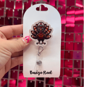 Football Turkey Badge Reel - My Vinyl Craft
