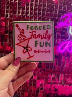 Forced Fun Iron On Patch - My Vinyl Craft
