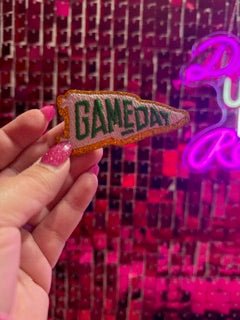 Game Day Pennant Iron On Patch - My Vinyl Craft