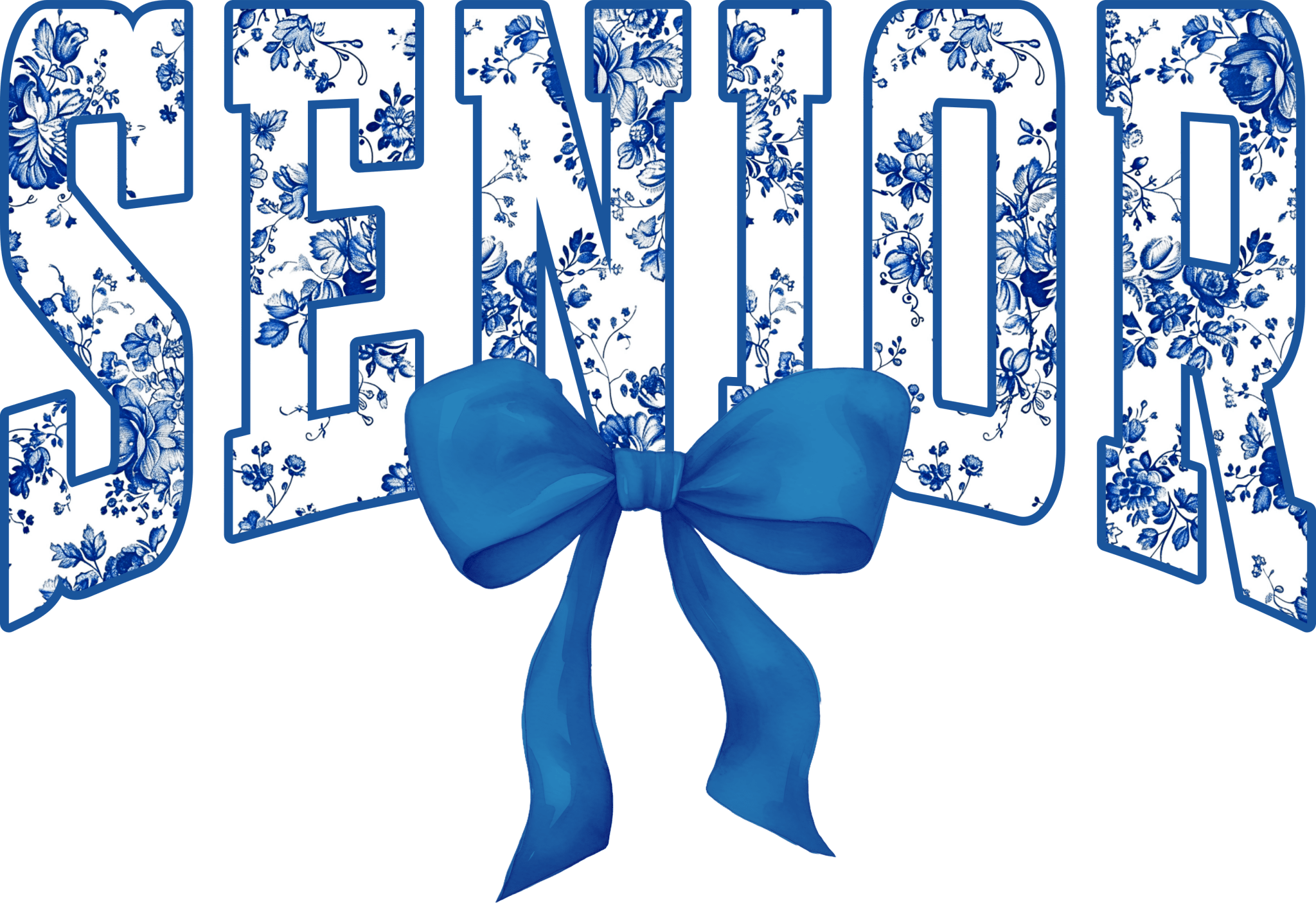 GD10 - Senior Bow DTF Transfer - My Vinyl Craft