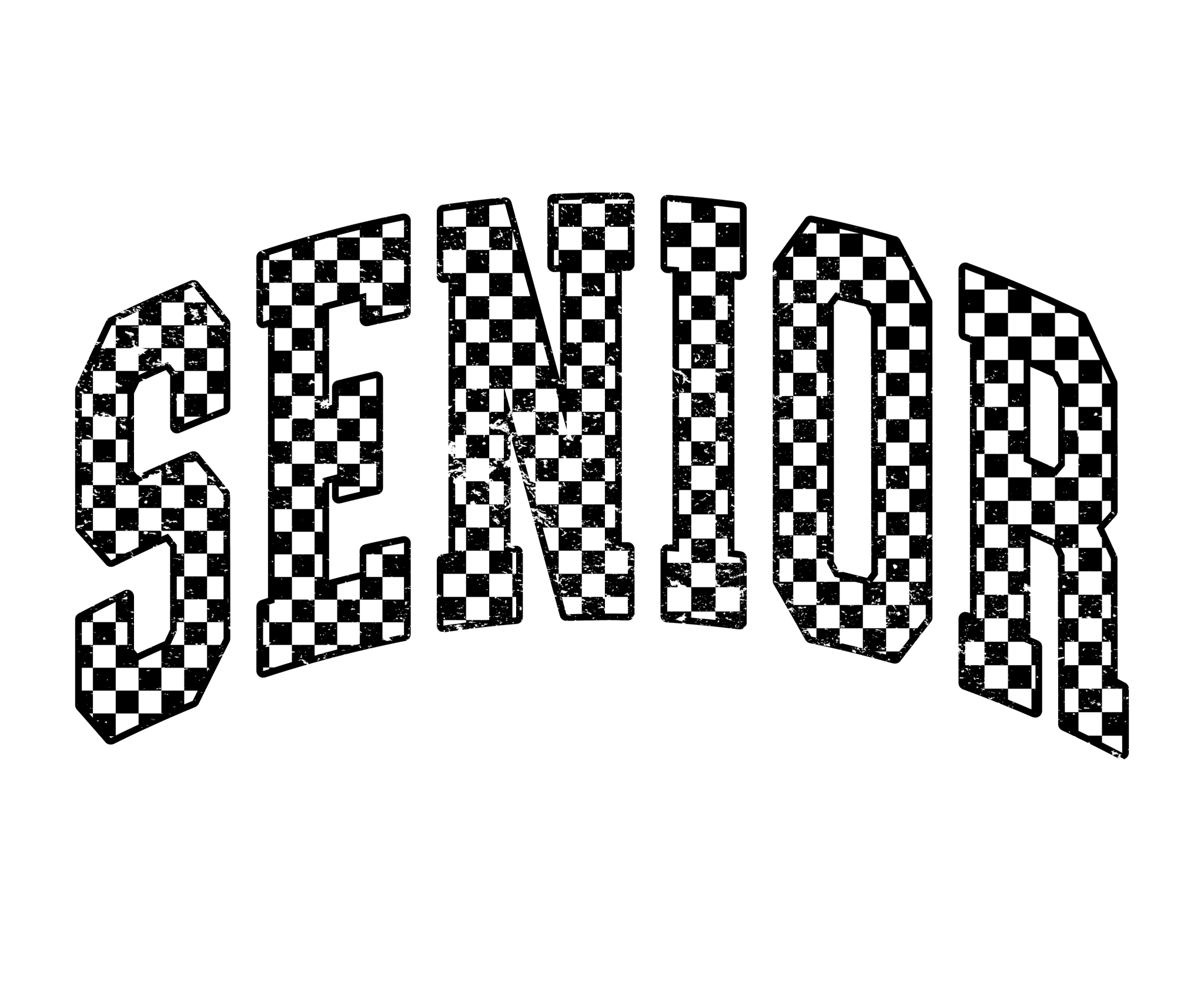 GD9 - Senior Checkered DTF Transfer - My Vinyl Craft