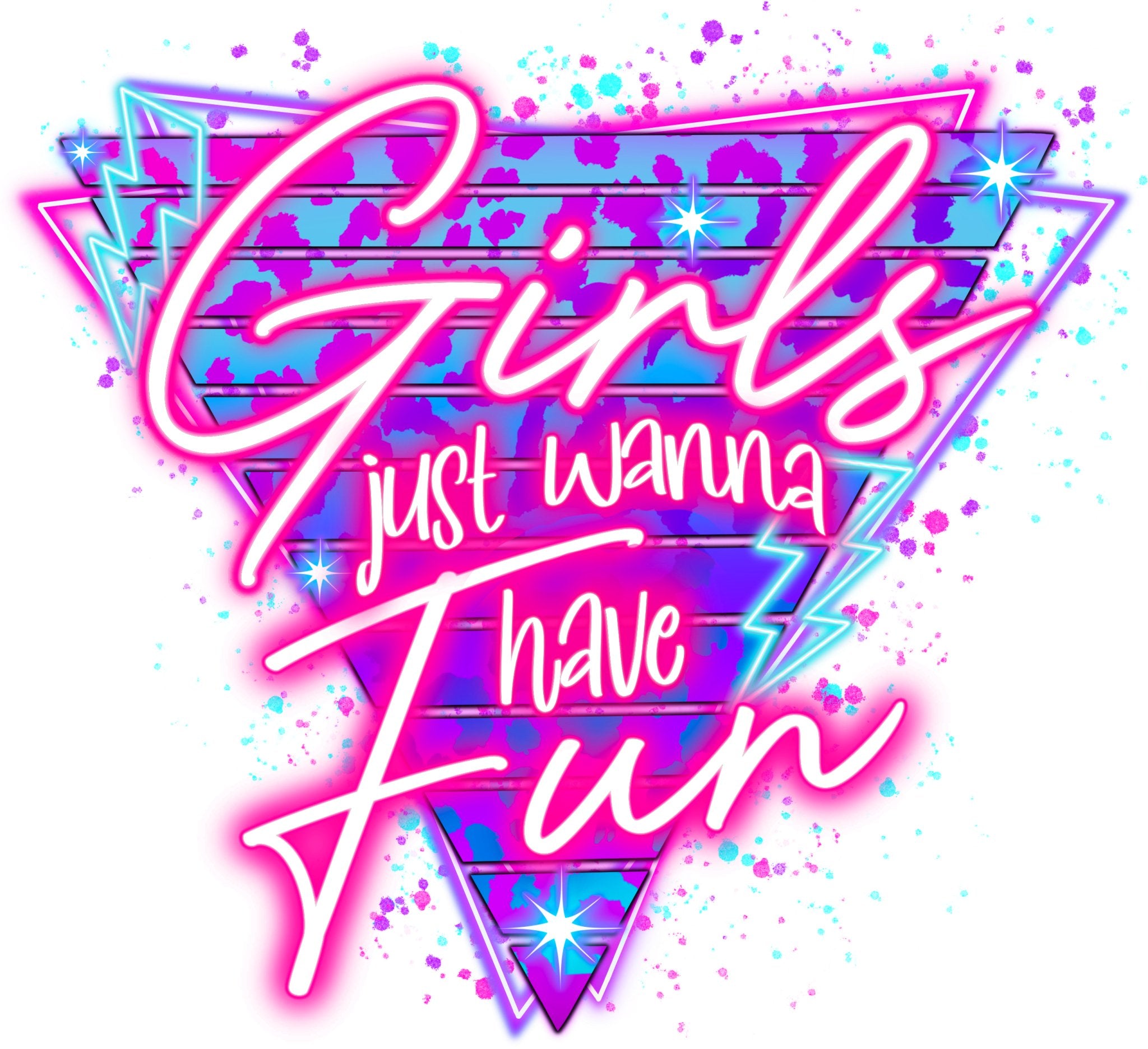 Girls Neon DTF Transfer - My Vinyl Craft