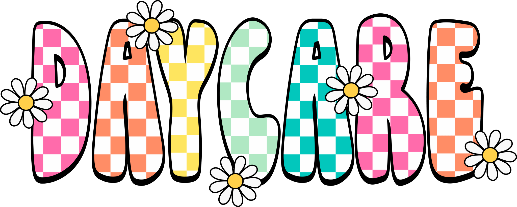 GL1 - Daisy Checkered Daycare - 12th Grade DTF Transfer - My Vinyl Craft
