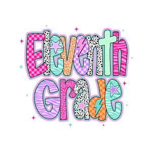 GL3 - Preppy Grades Daycare - 12th DTF Transfer - My Vinyl Craft