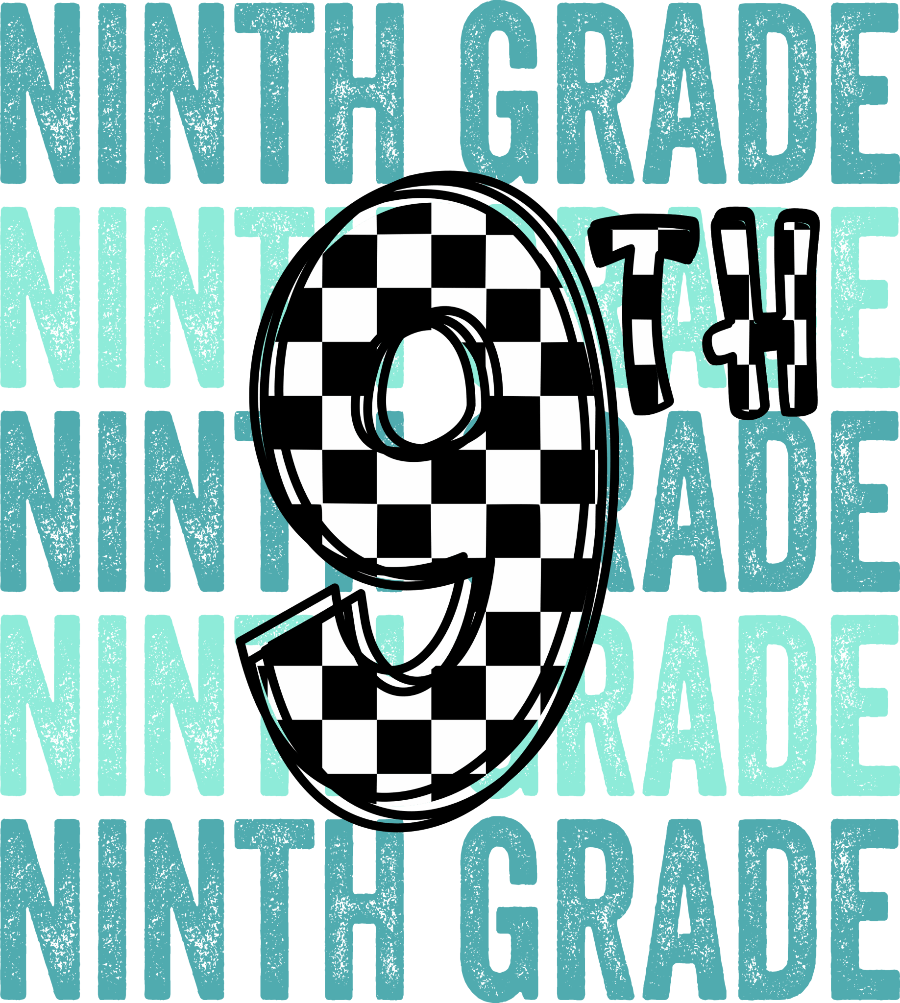 GL4 - Blue Checkered Daycare - 12th Grade DTF Transfer - My Vinyl Craft