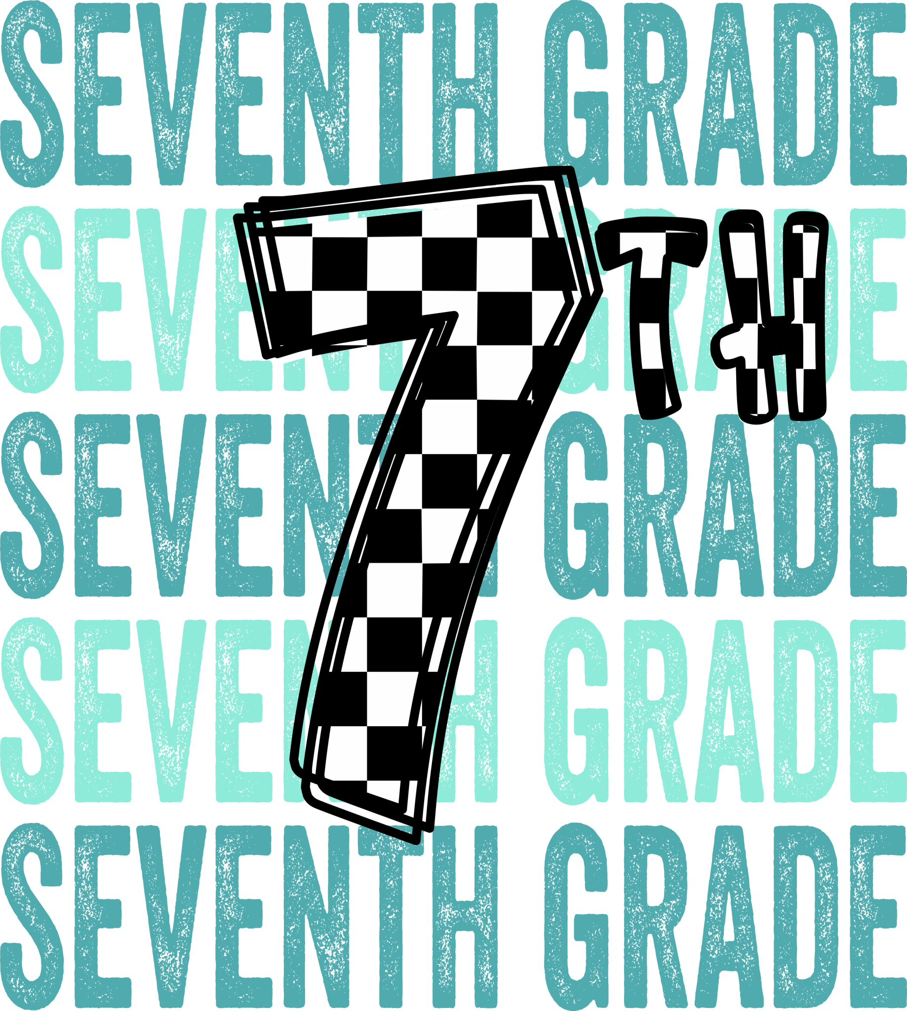 GL4 - Blue Checkered Daycare - 12th Grade DTF Transfer - My Vinyl Craft