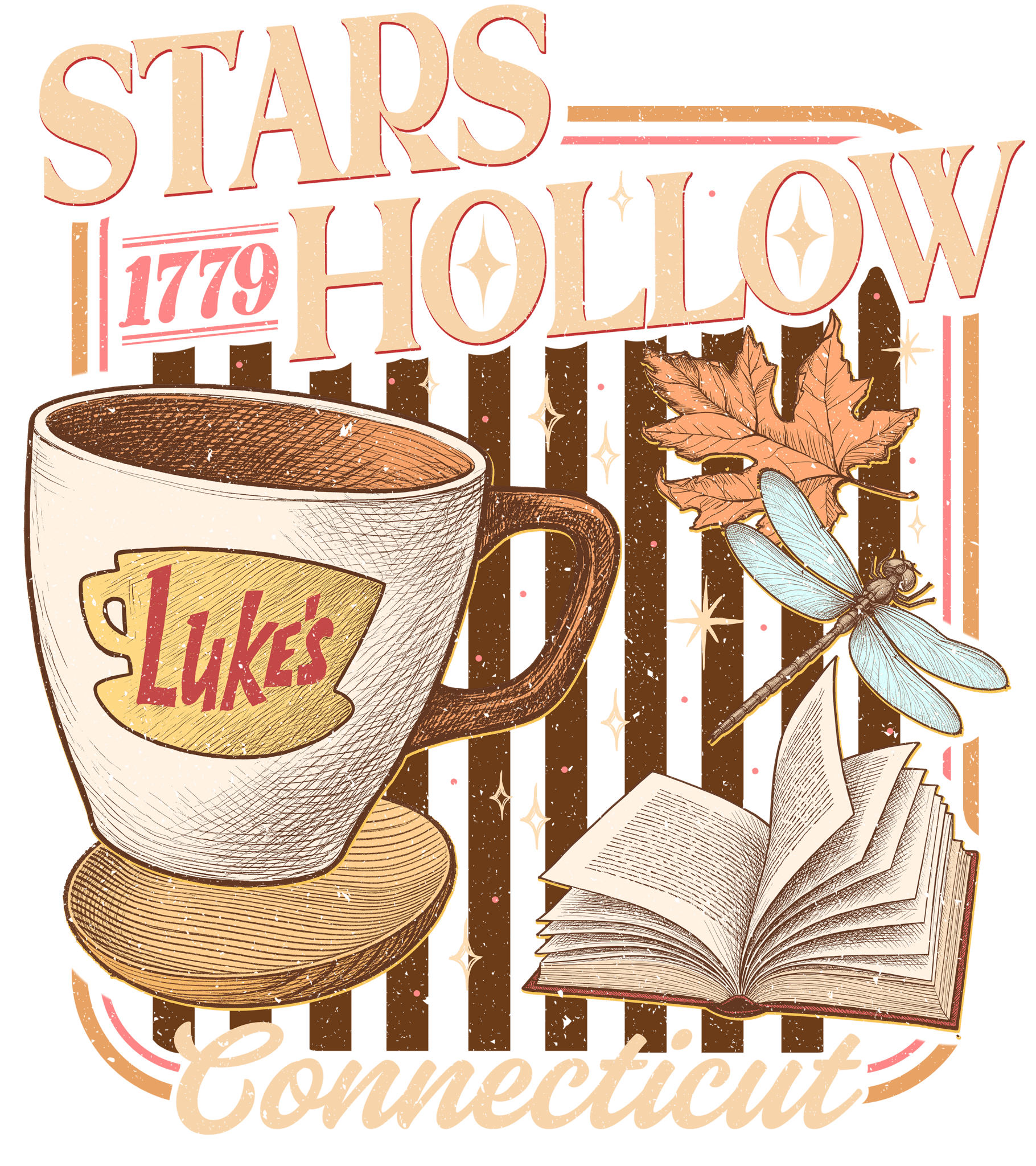 GL4 - Star Hollow Connecticut DTF Transfer - My Vinyl Craft