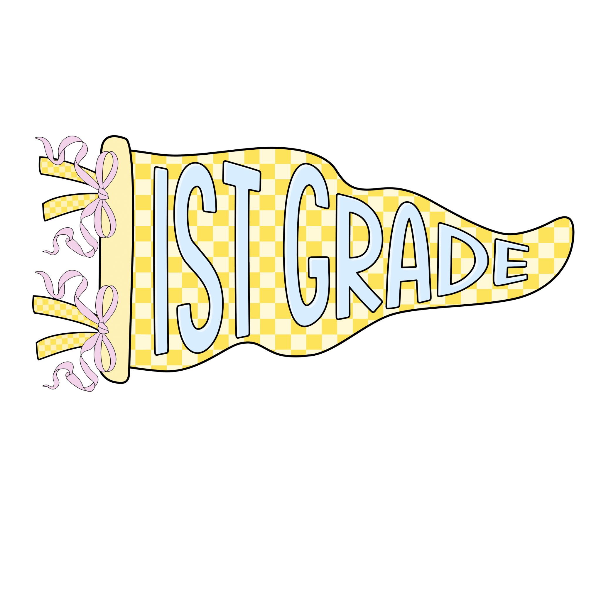 Grade Pennant PK-5th DTF Transfer - My Vinyl Craft
