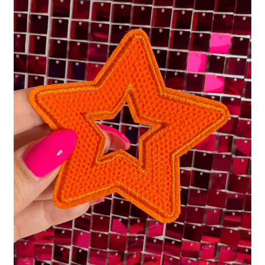 Hallow Star Iron on Patch Multicolor - My Vinyl Craft