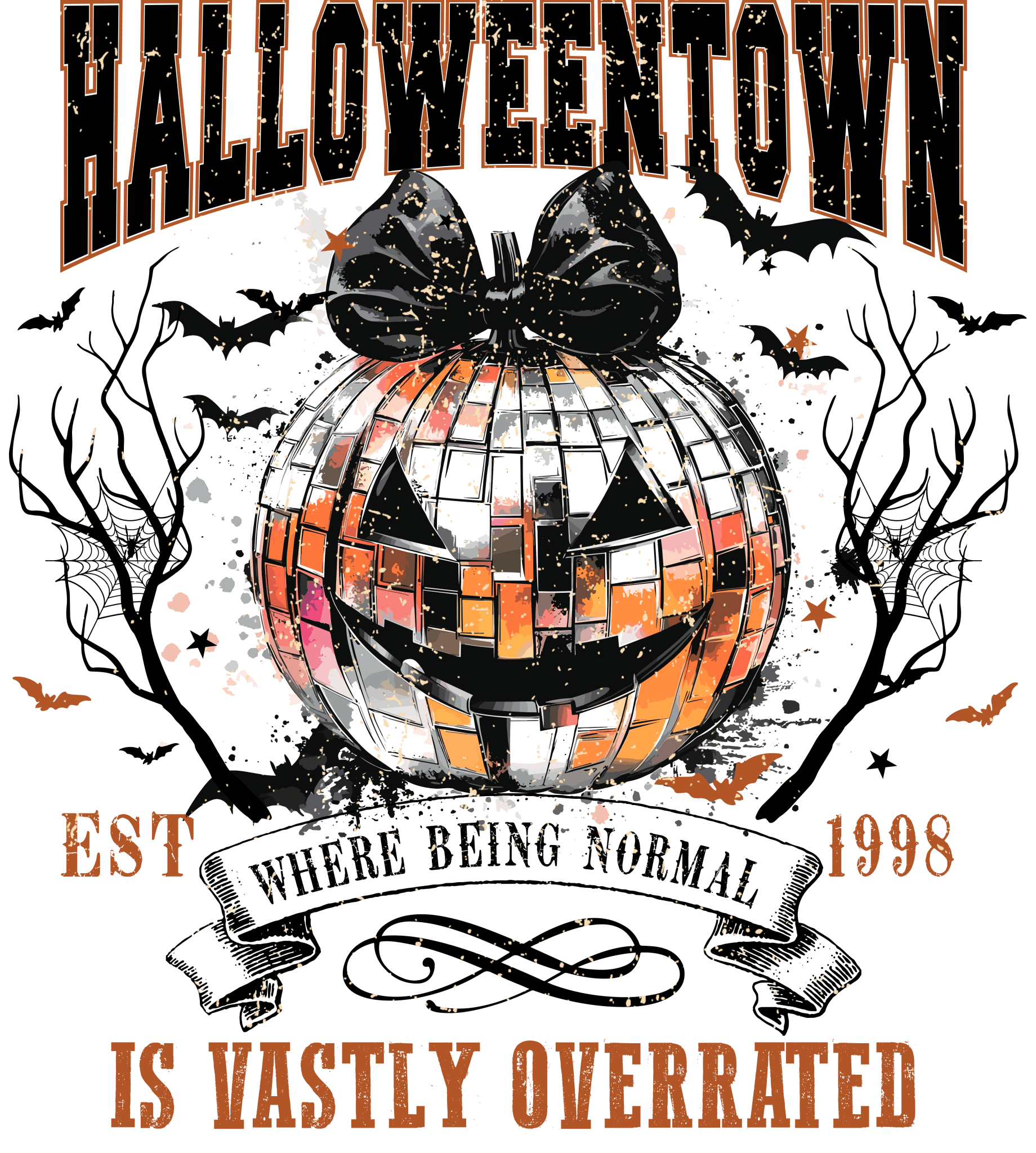 Halloweentown Disco DTF Transfer - My Vinyl Craft