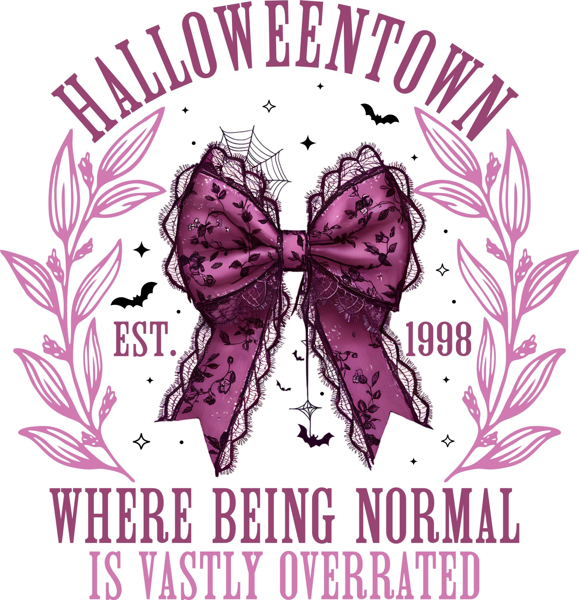 Halloweentown Pink DTF Transfer - My Vinyl Craft