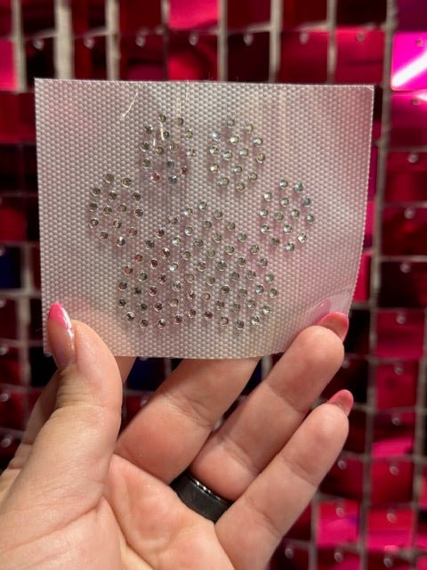Hat Paw Print Rhinestone Transfer - My Vinyl Craft