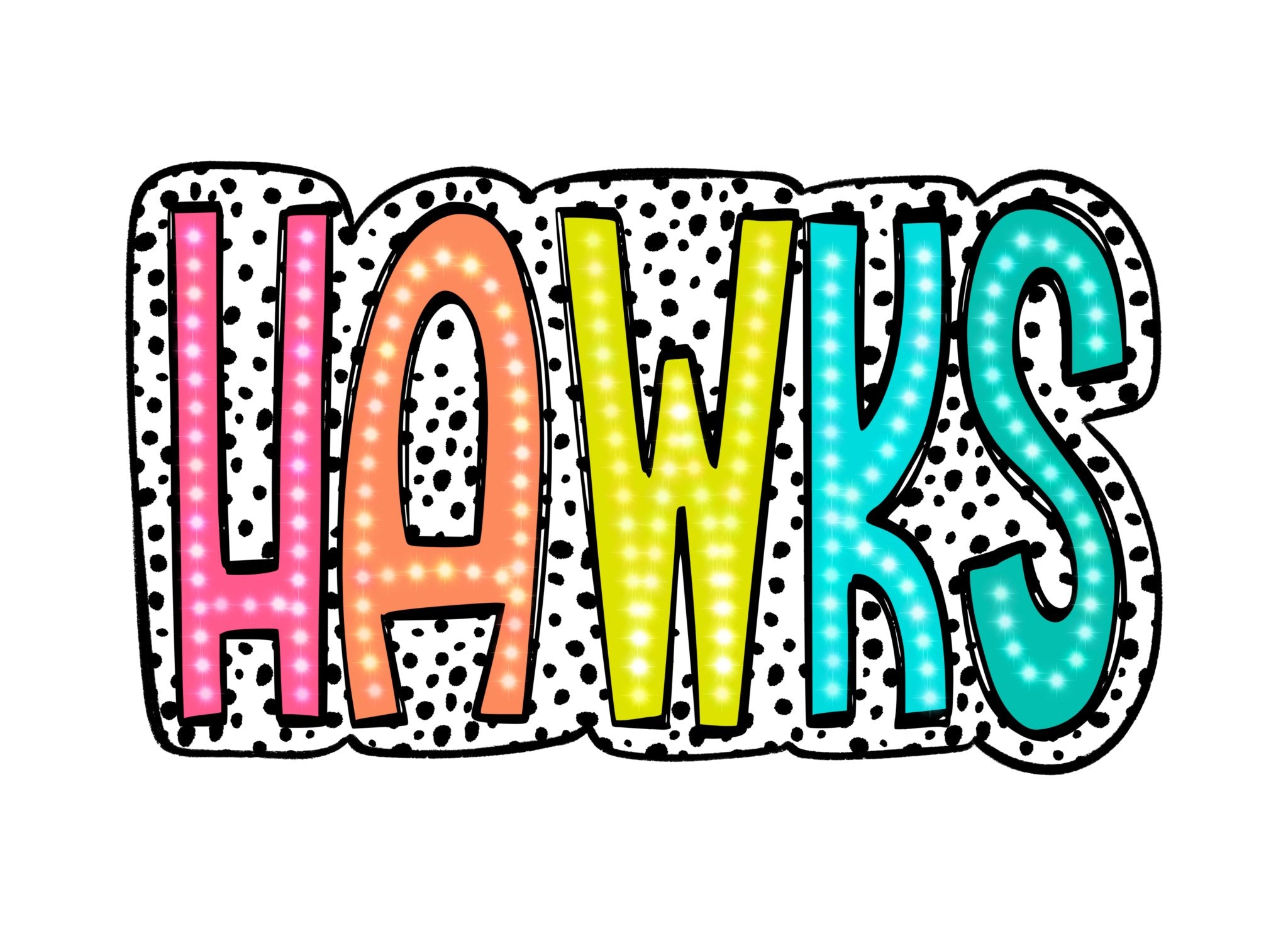 Hawks Dot DTF Transfer - My Vinyl Craft